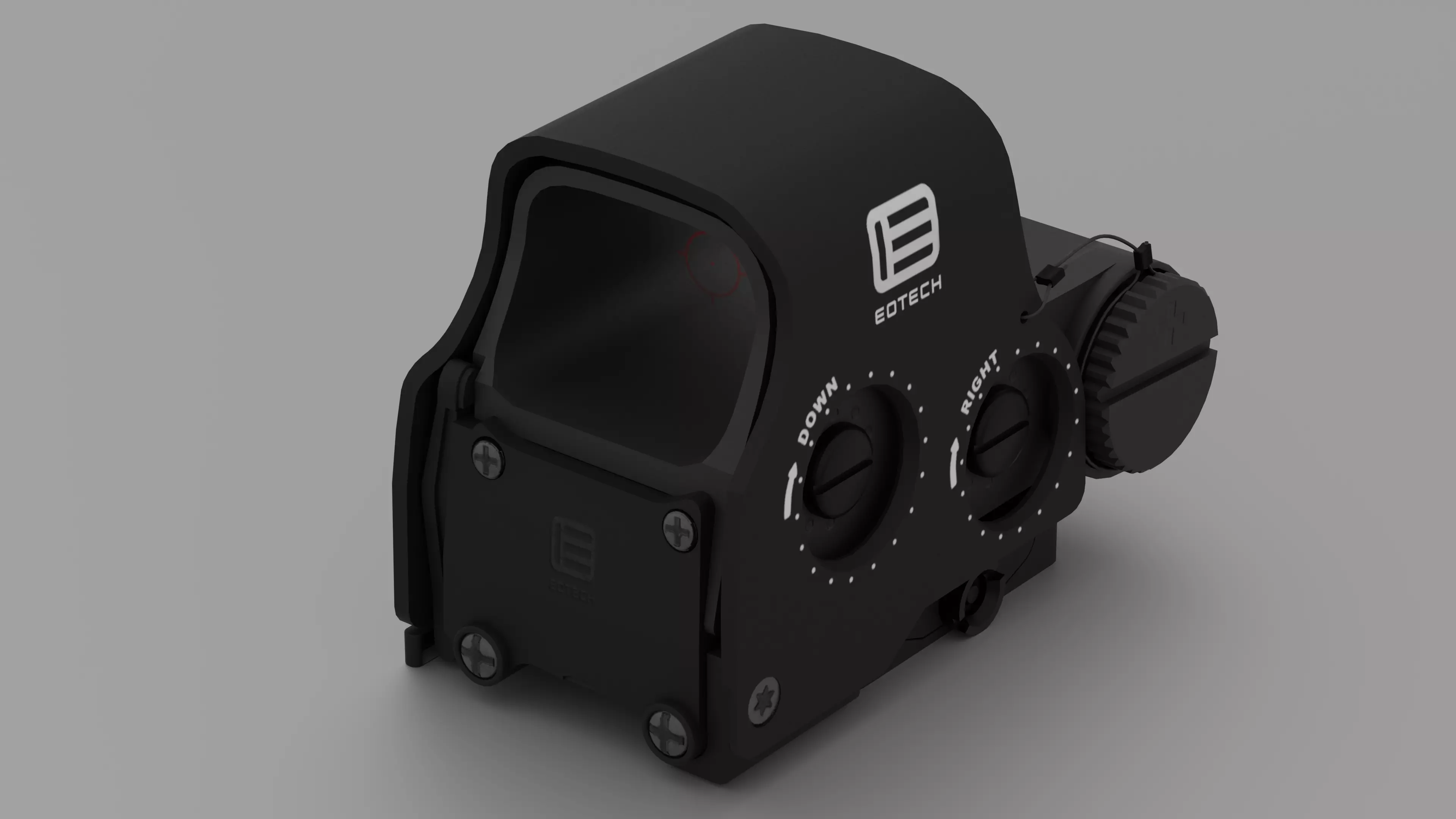 Holo Sight Scope Low-Poly Free low-poly 3D model