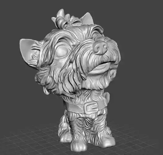 little yorkie girl 3D print model