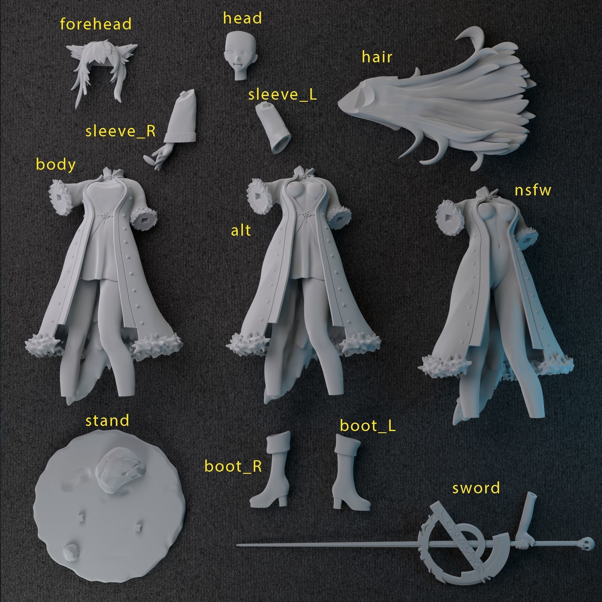 Lappland from Arknights 3D print model_16