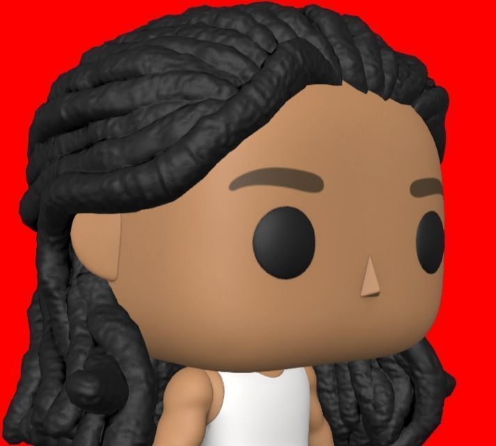 CUSTOM FUNKO POP - HAIR 11 3D print model_1