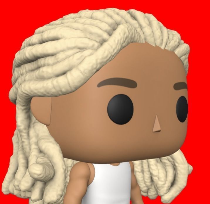 CUSTOM FUNKO POP - HAIR 11 3D print model_3