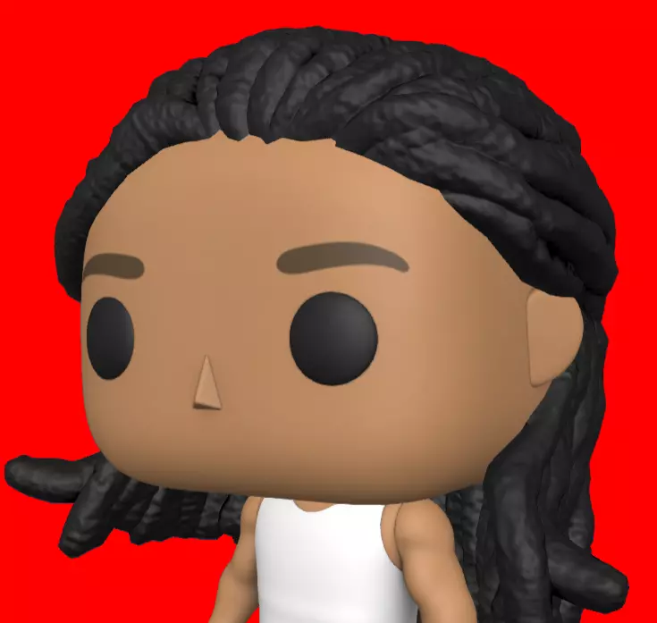 CUSTOM FUNKO POP - HAIR 11 3D print model_0