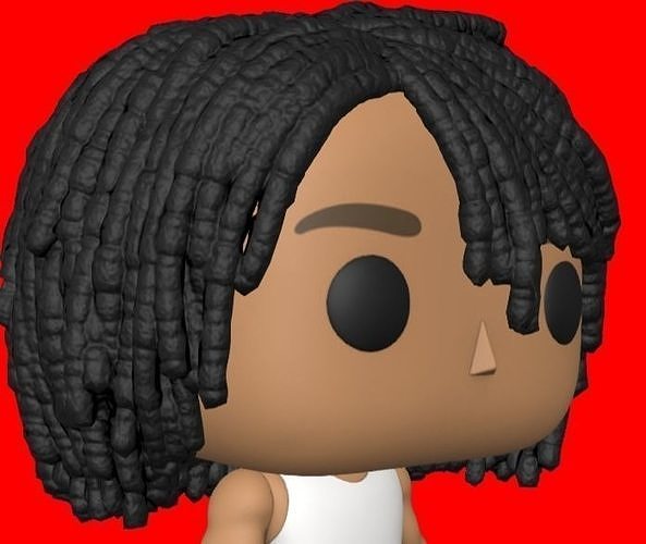 CUSTOM FUNKO POP - HAIR 12 3D print model