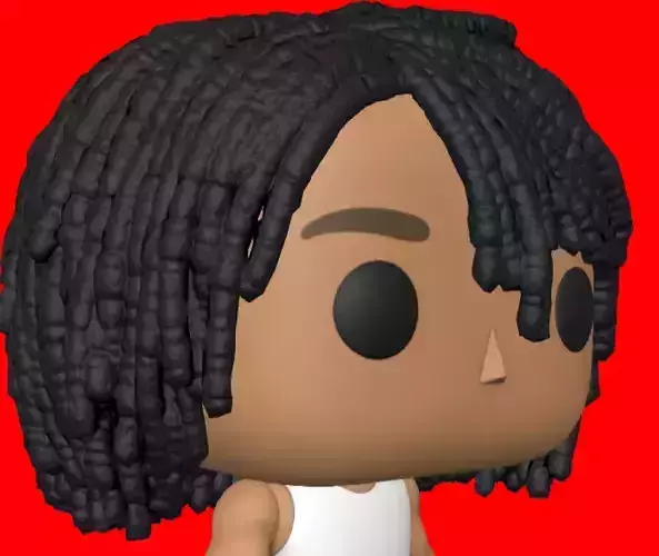 CUSTOM FUNKO POP - HAIR 12 3D print model