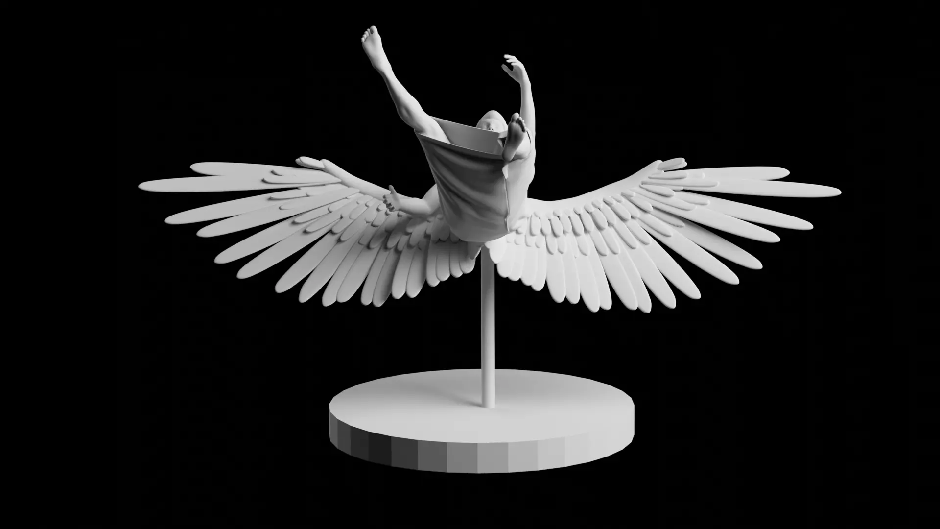 ICARUS FALLING 3D print model