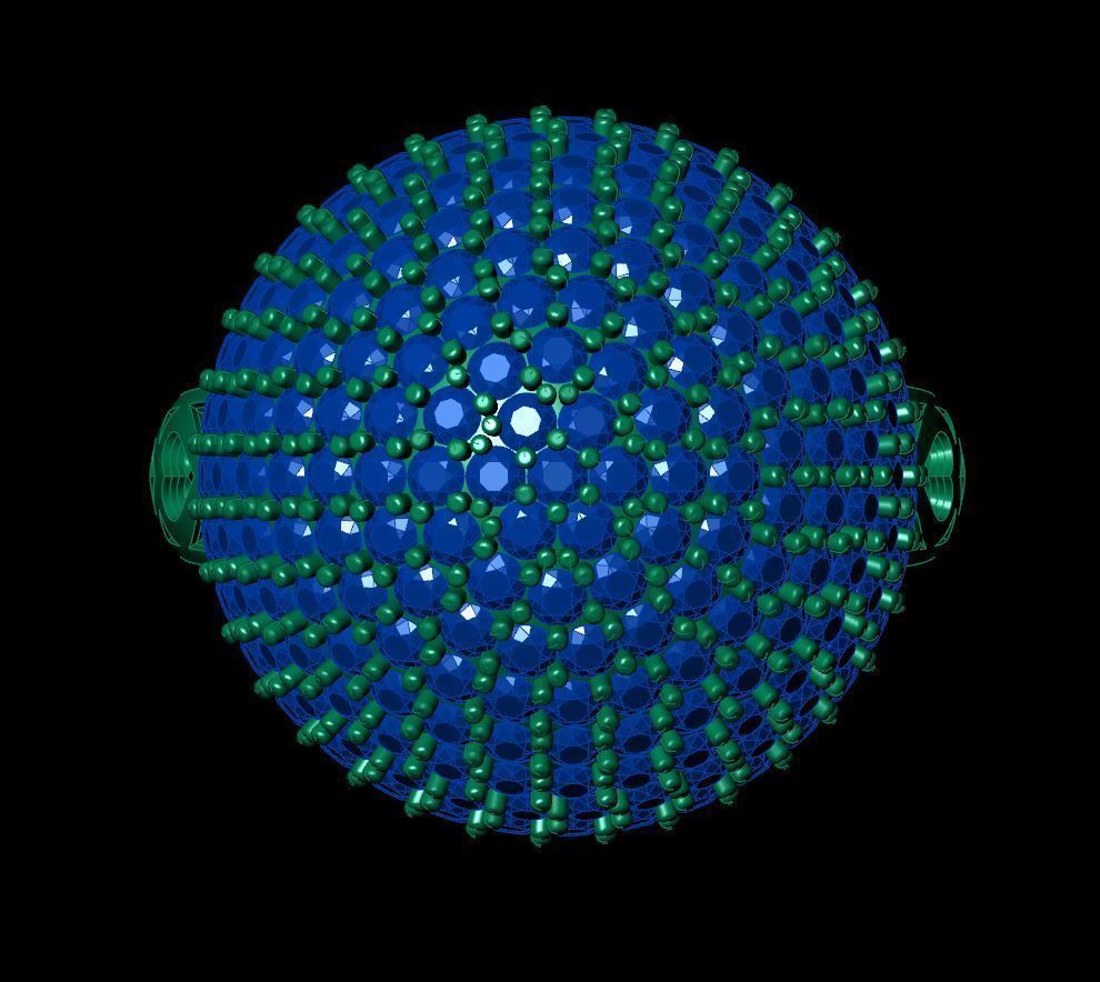 Cluster ball ring 3D print model_15
