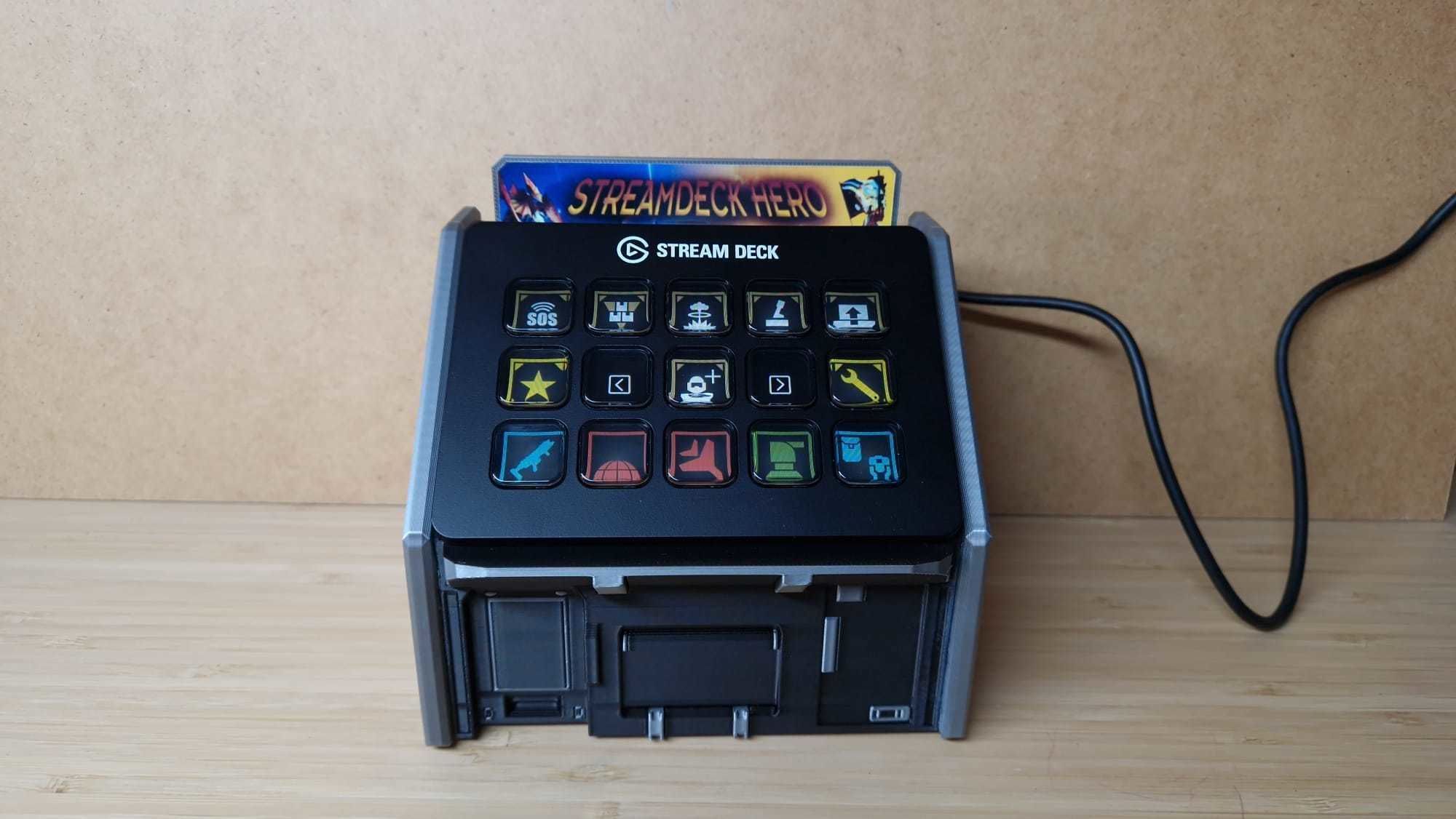 Stratagem Hero HELLDIVERS 2 Phone - Streamdeck stand 3D print model_3