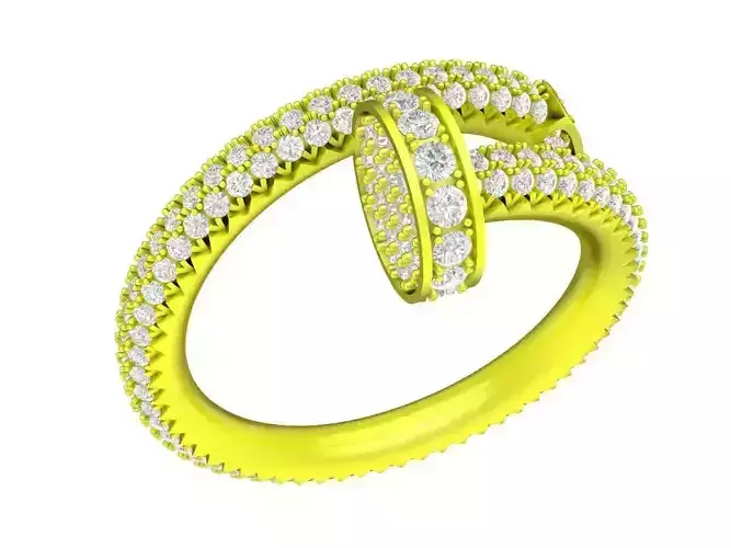 A7837 Diamond Nail Ring