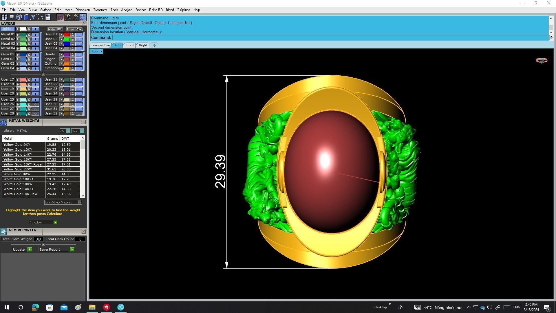 A7832 Oval Ruby Tiger Men Ring 3D print model_6