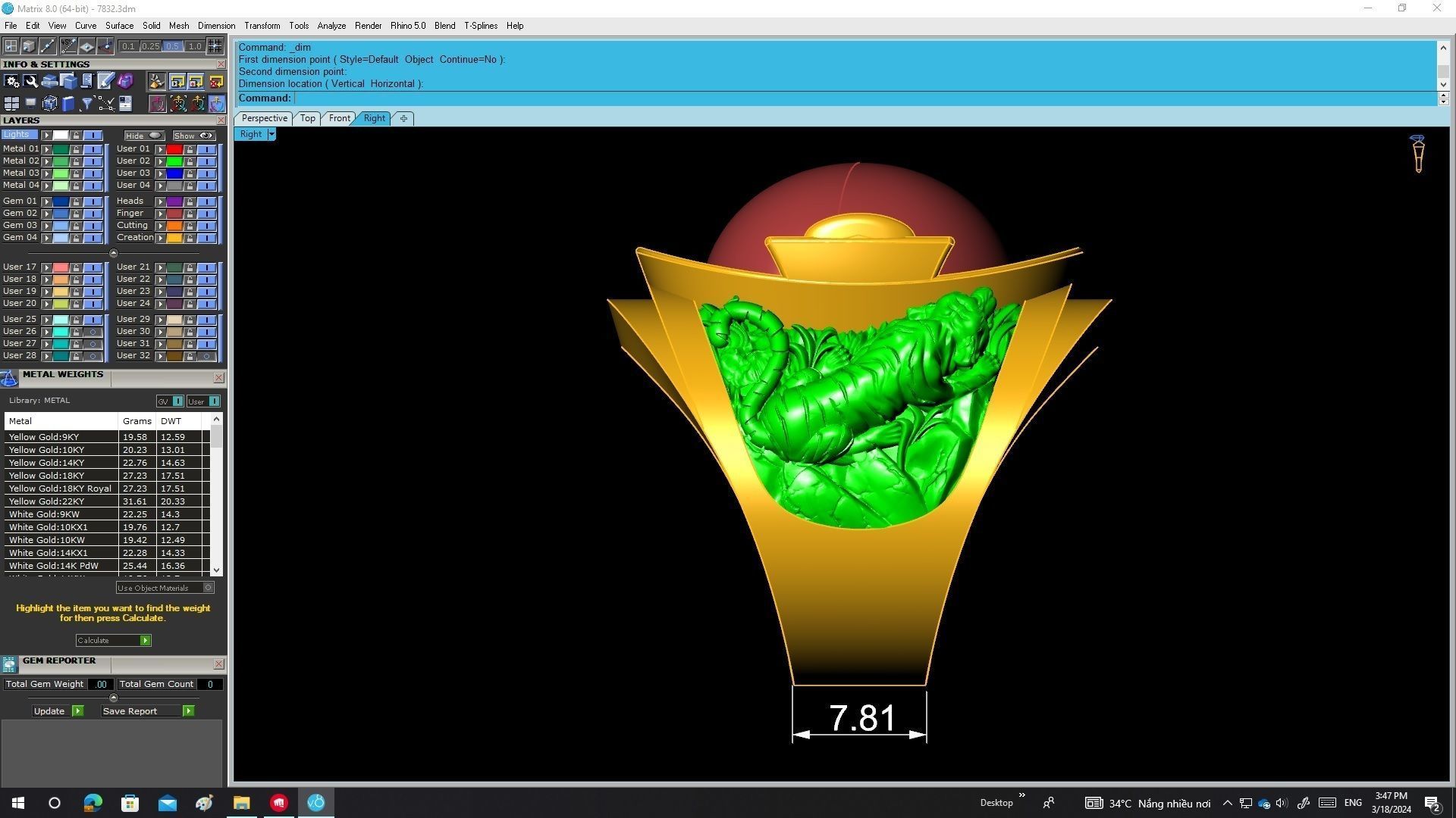 A7832 Oval Ruby Tiger Men Ring 3D print model_8