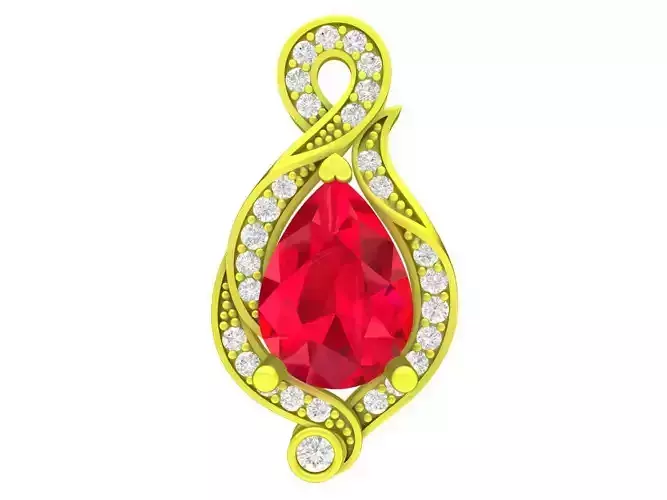 A7862 Fancy Diamond Art Women Pendant