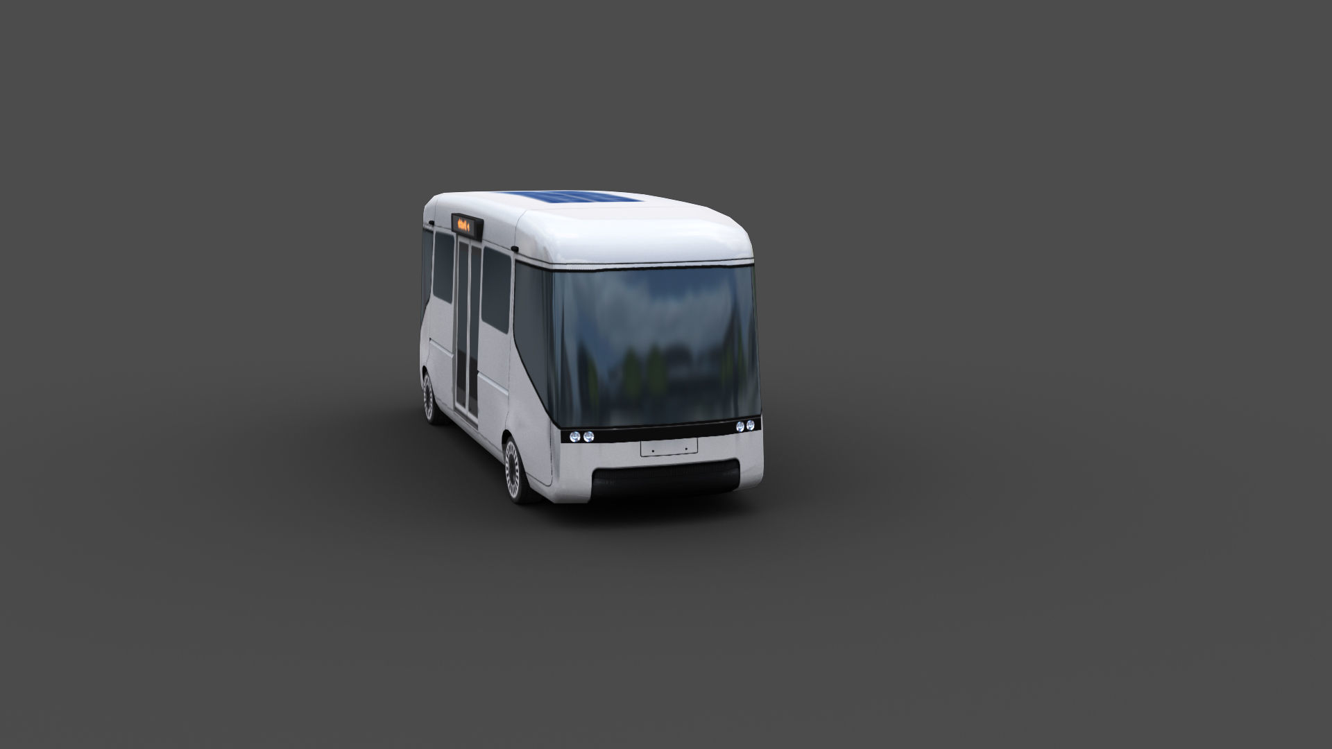 Arrival e-shuttle Low-poly 3D model_5