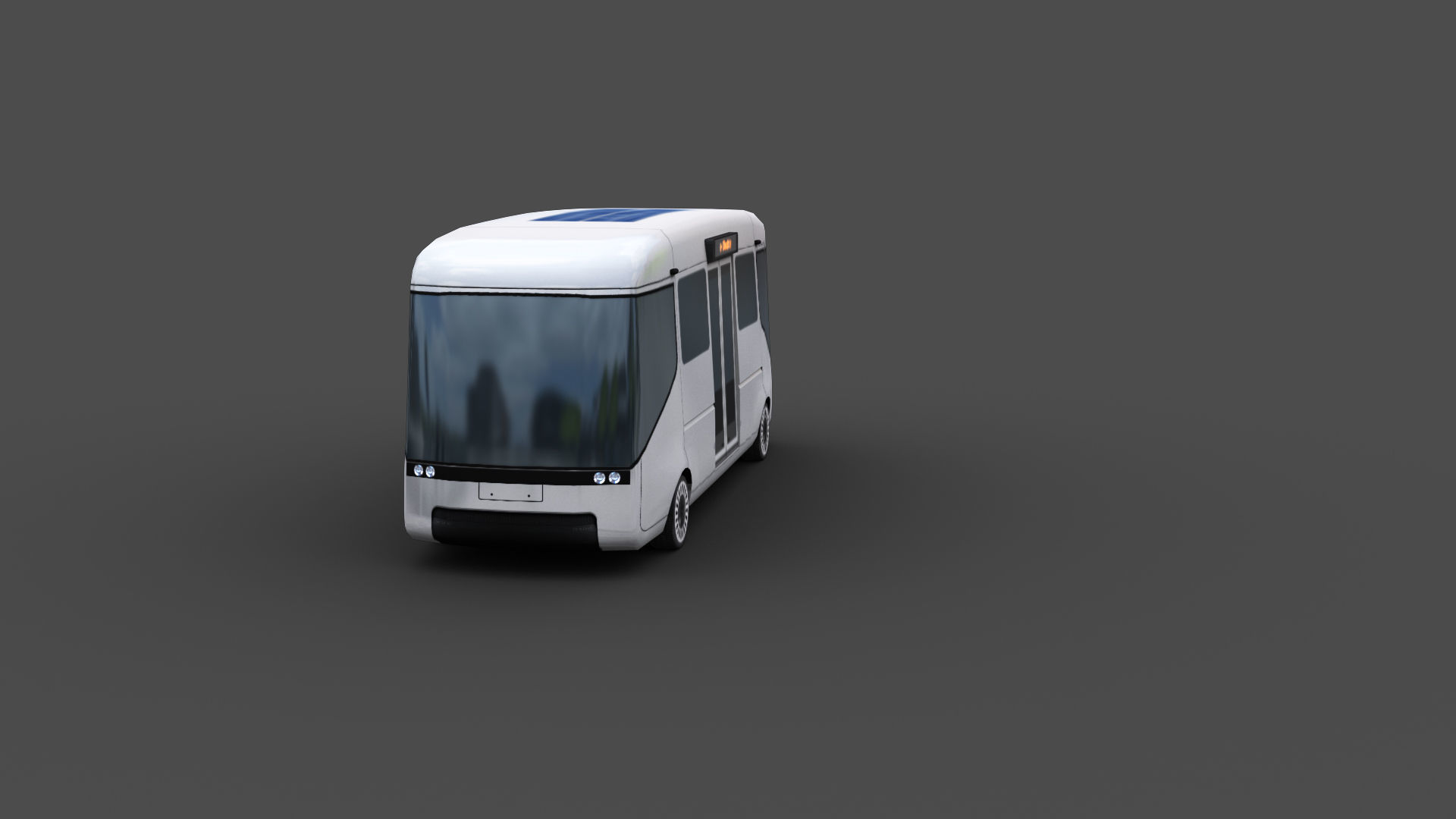 Arrival e-shuttle Low-poly 3D model_4