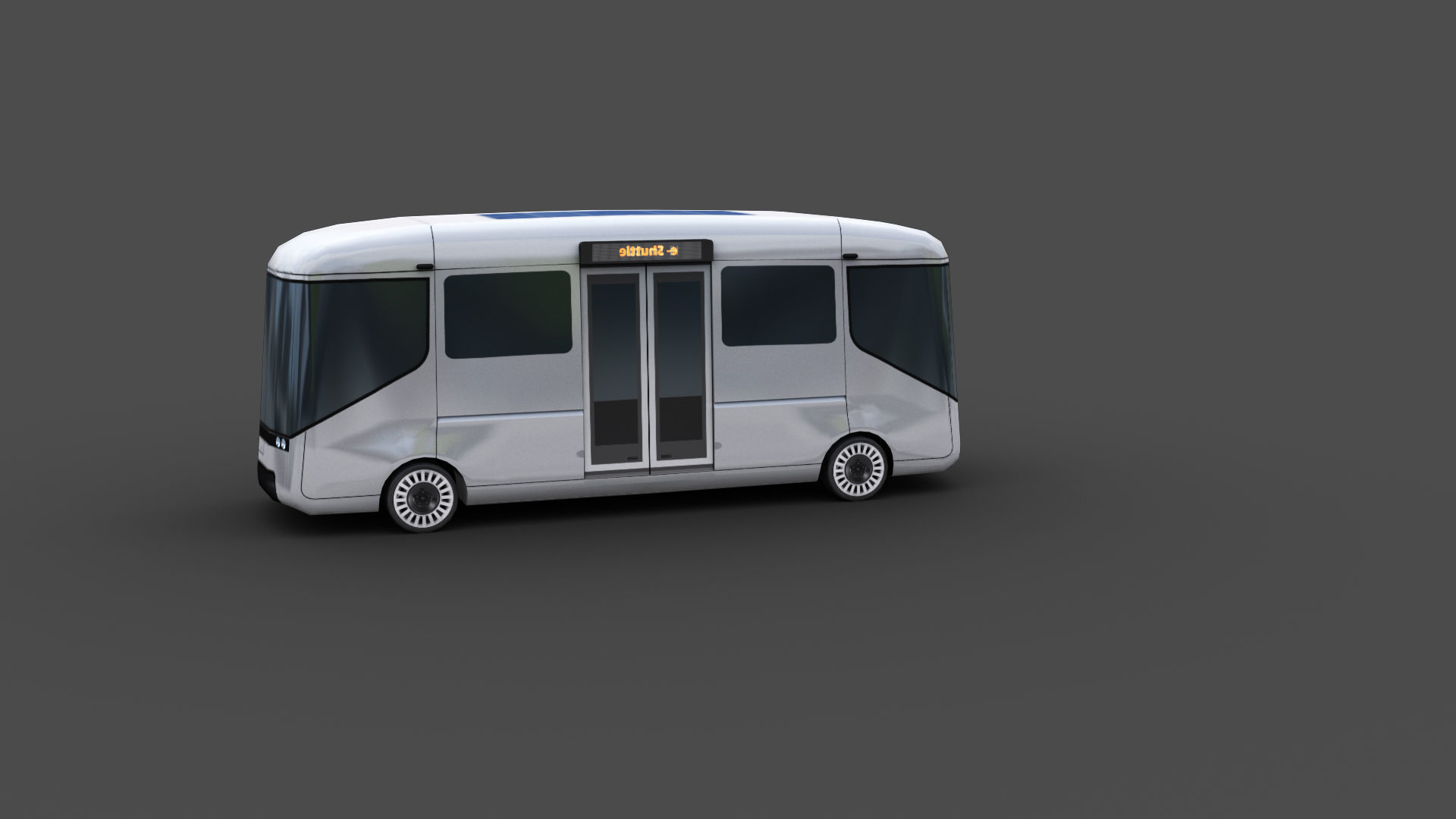 Arrival e-shuttle Low-poly 3D model_8