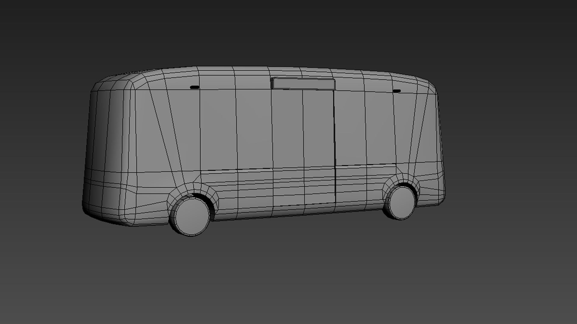 Arrival e-shuttle Low-poly 3D model_13