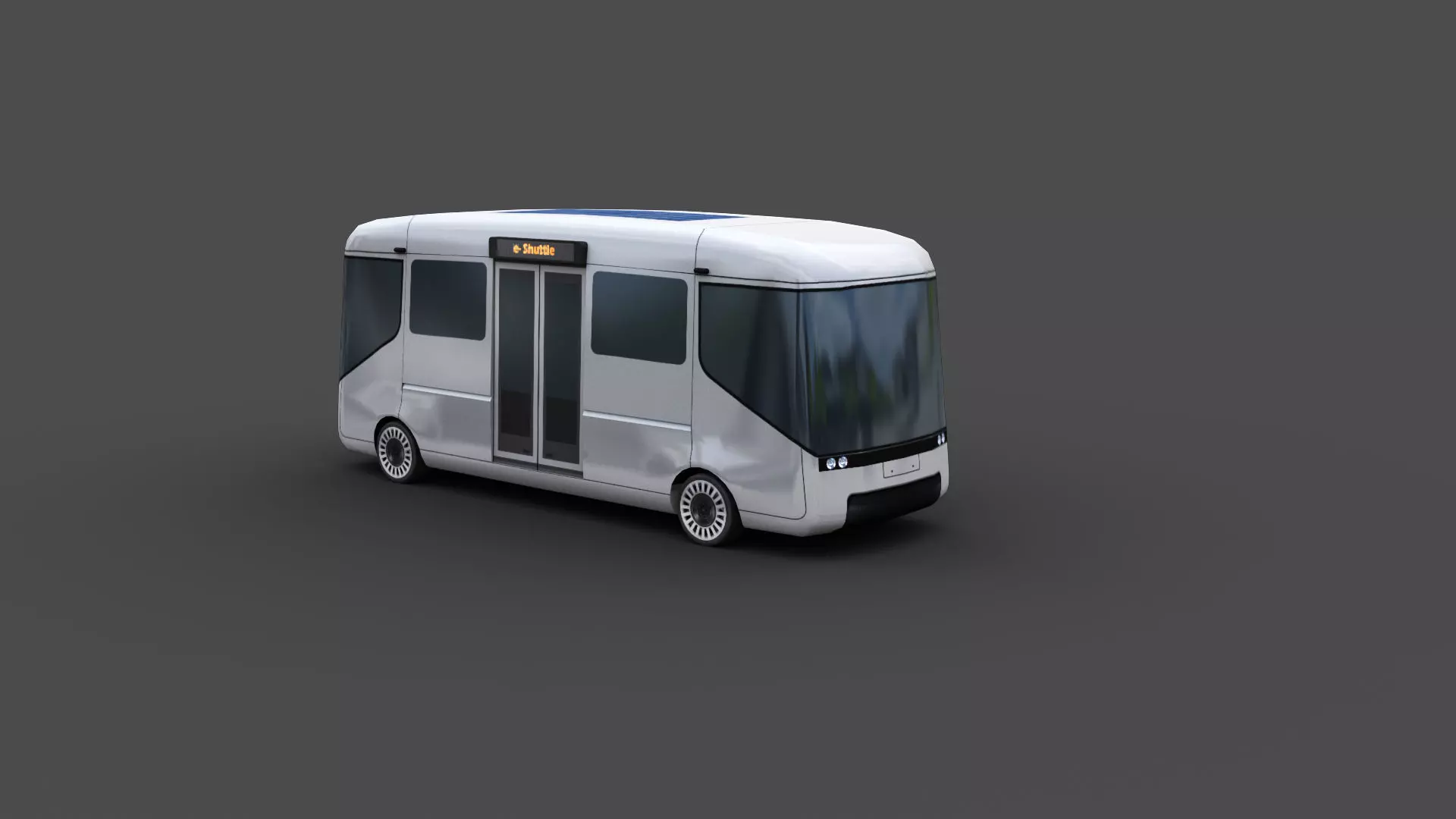 Arrival e-shuttle Low-poly 3D model_0