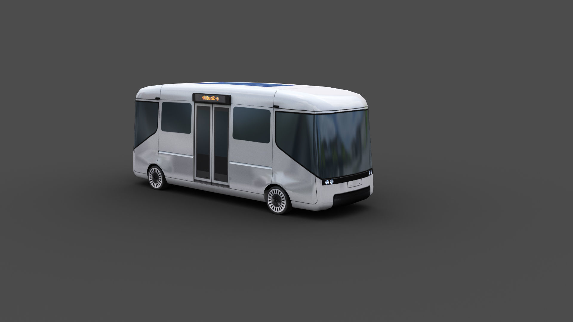 Arrival e-shuttle Low-poly 3D model_6