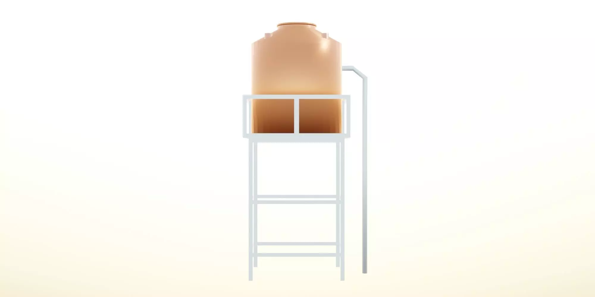 Water Tank Low-poly 3D model