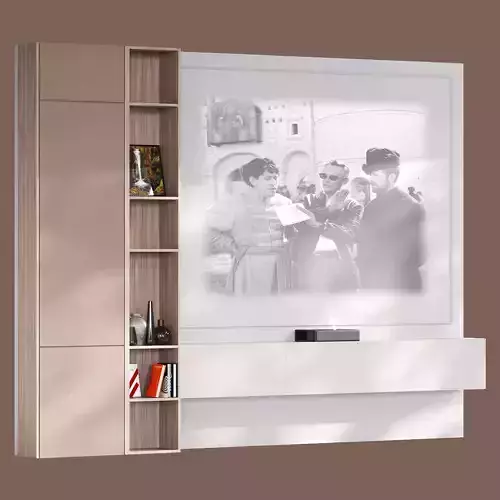 TV wall with Xiaomi laser projector