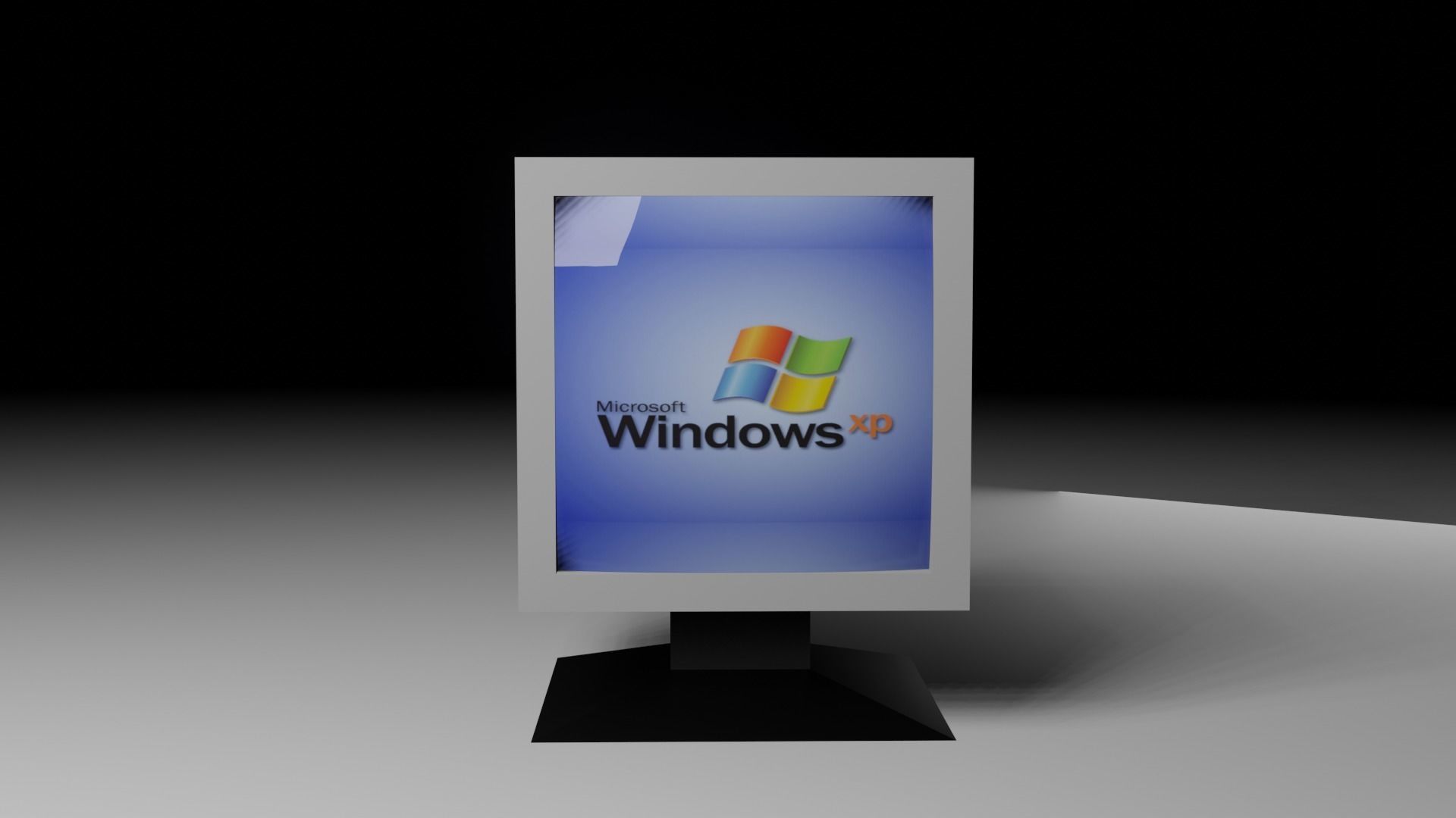 Low-poly computer Free low-poly 3D model_5