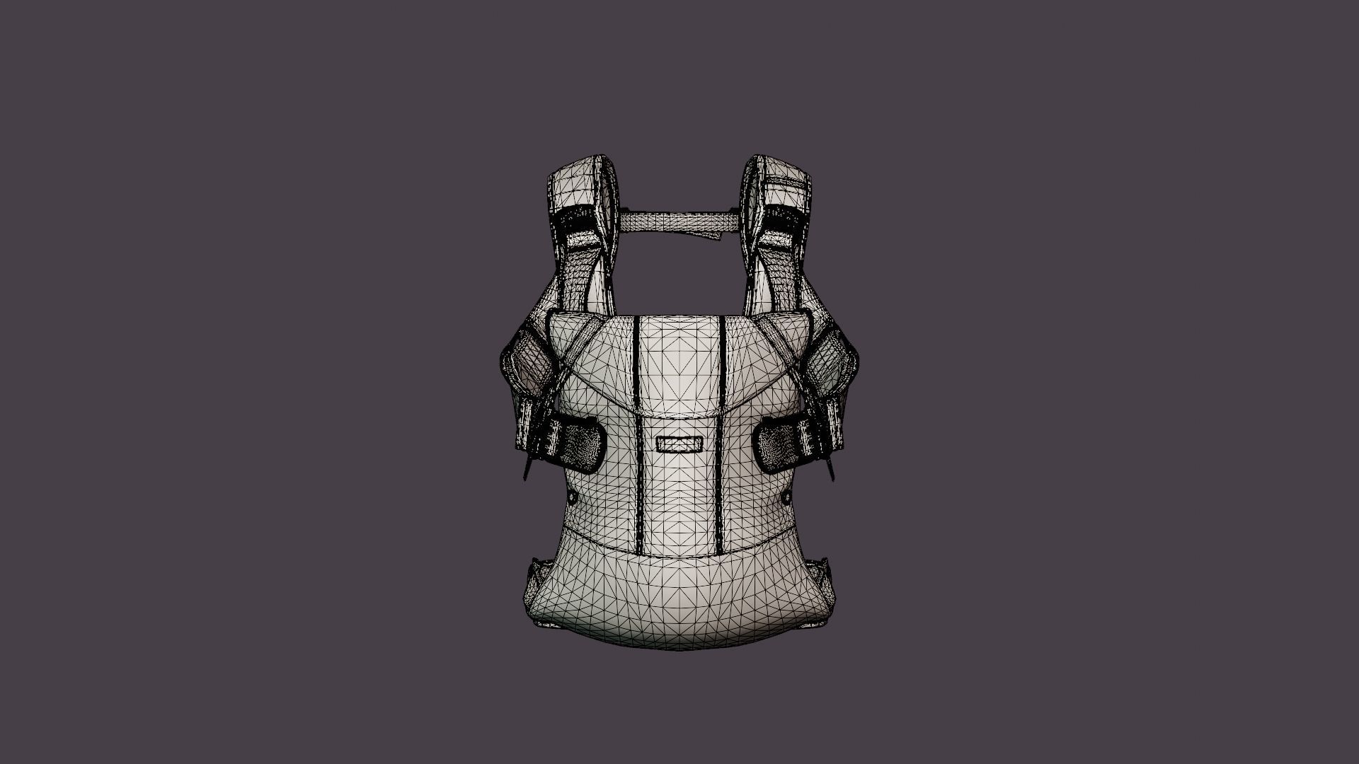 Barsele One Air Baby Carrier Low-poly 3D model_6