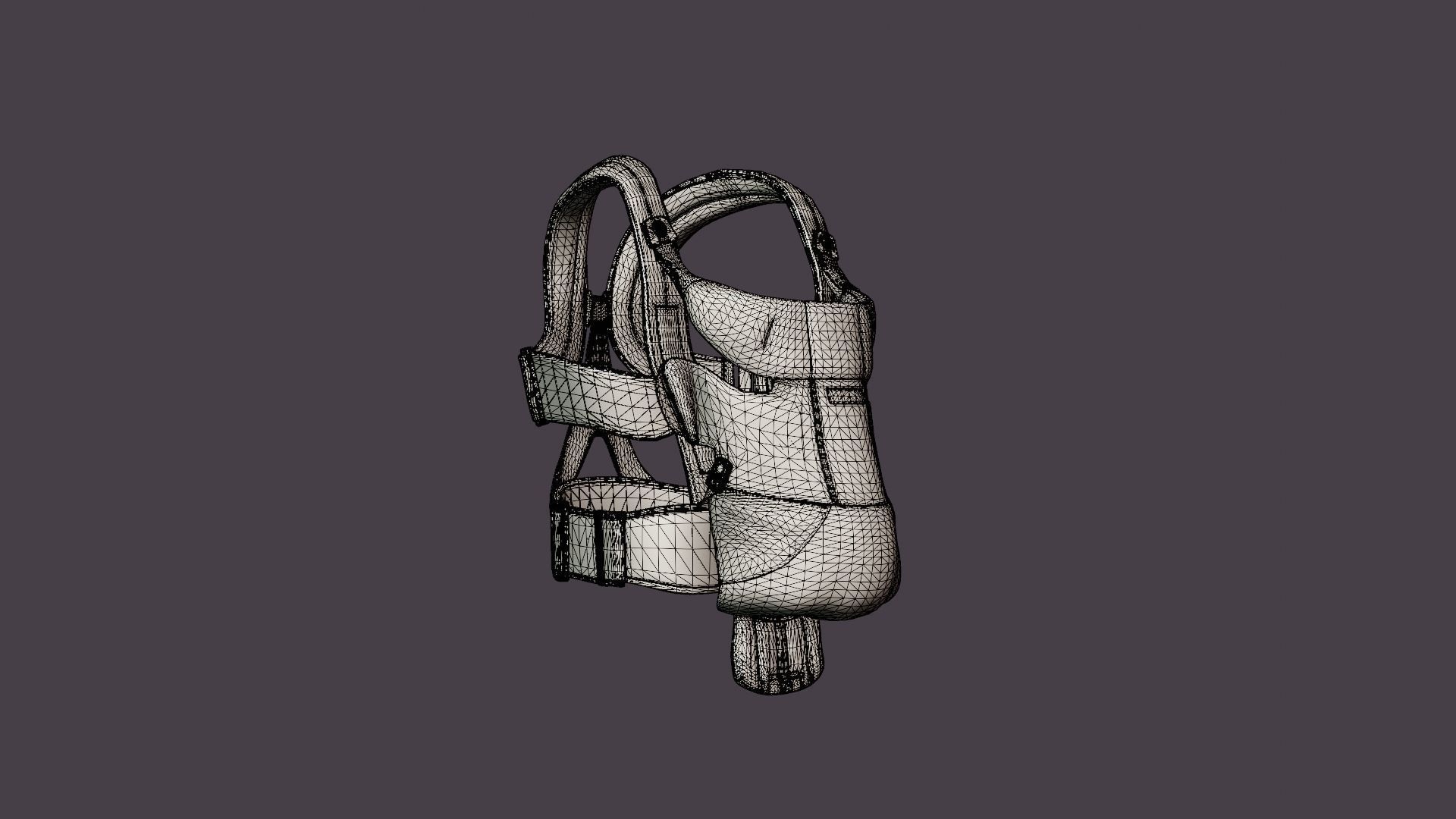 Barsele Move Baby Carrier Low-poly 3D model_7