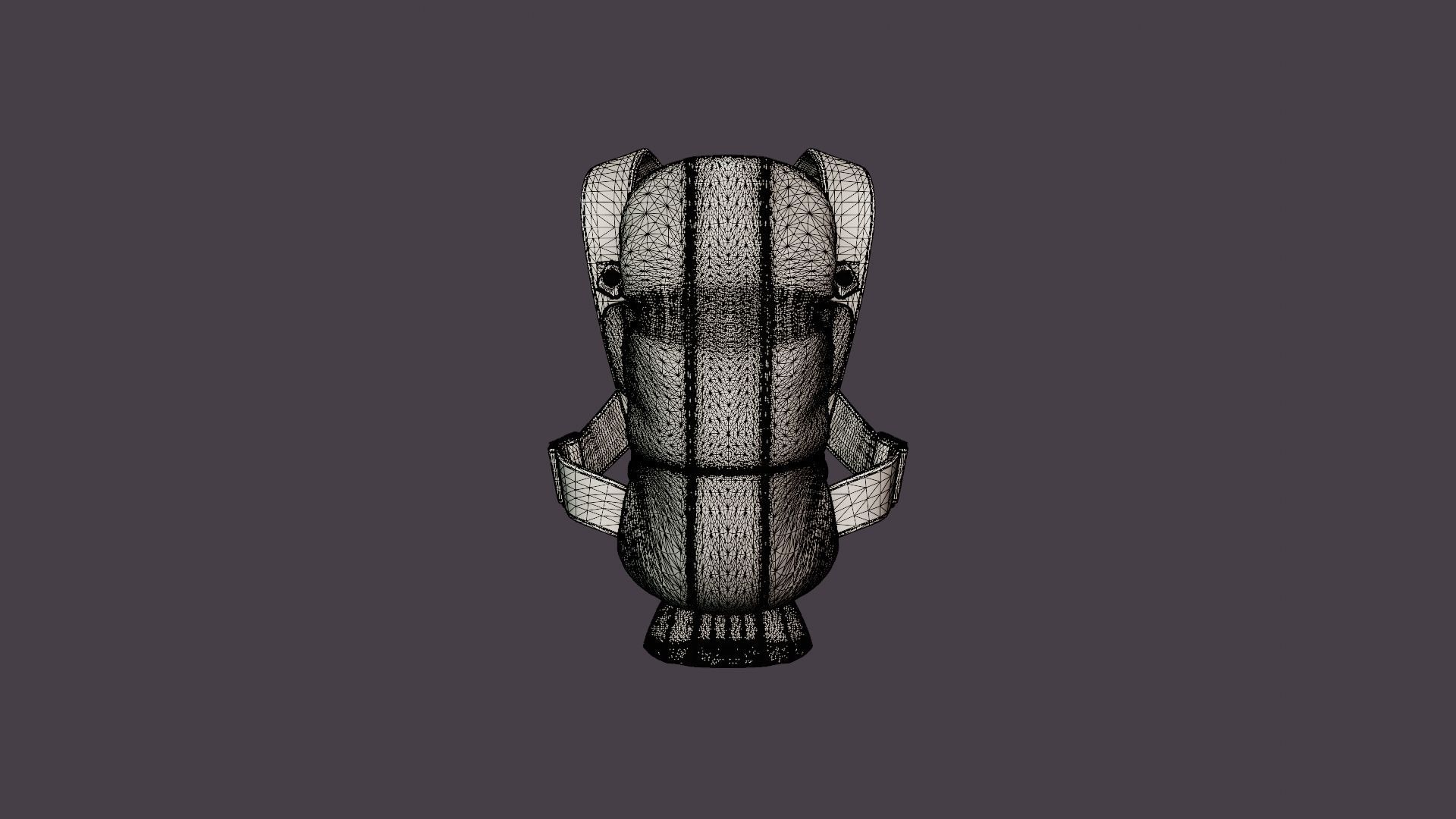 Barsele Mini Baby Carrier Low-poly 3D model_6