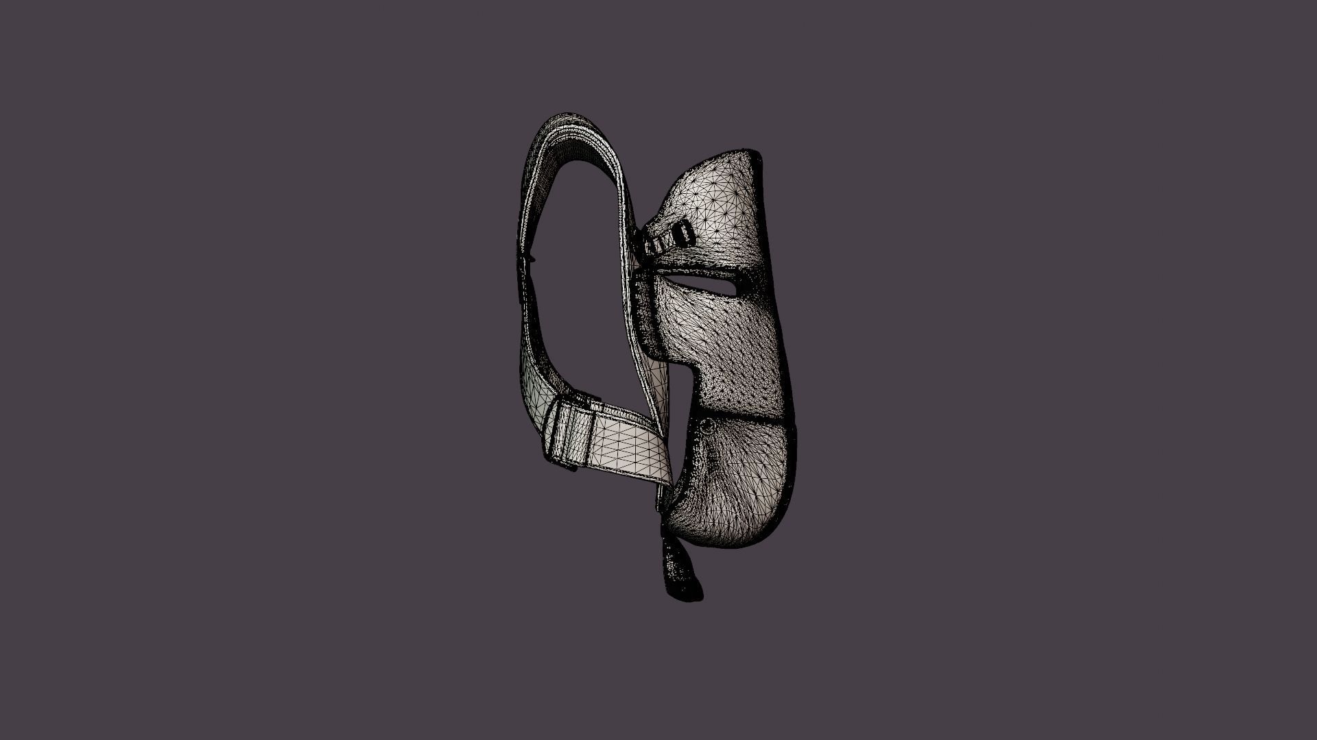 Barsele Mini Baby Carrier Low-poly 3D model_8