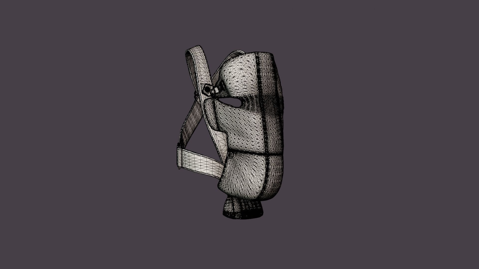 Barsele Mini Baby Carrier Low-poly 3D model_7