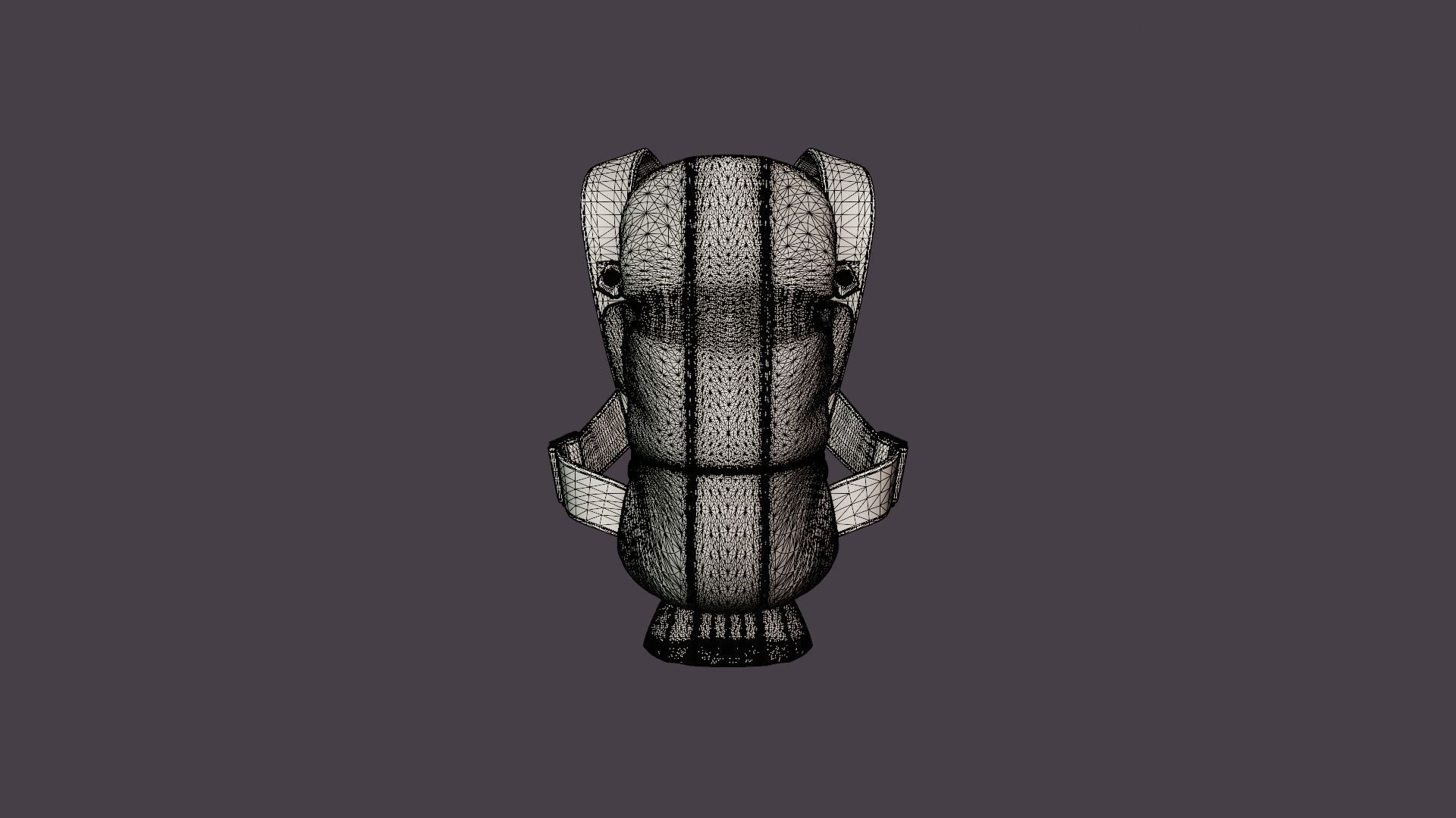Barsele Mini Baby Carrier Low-poly 3D model_6