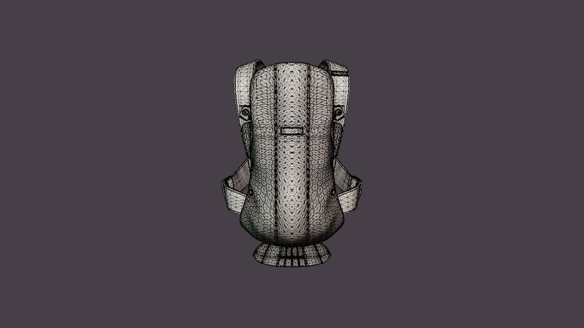 Barsele Mini Baby Carrier Low-poly 3D model_6