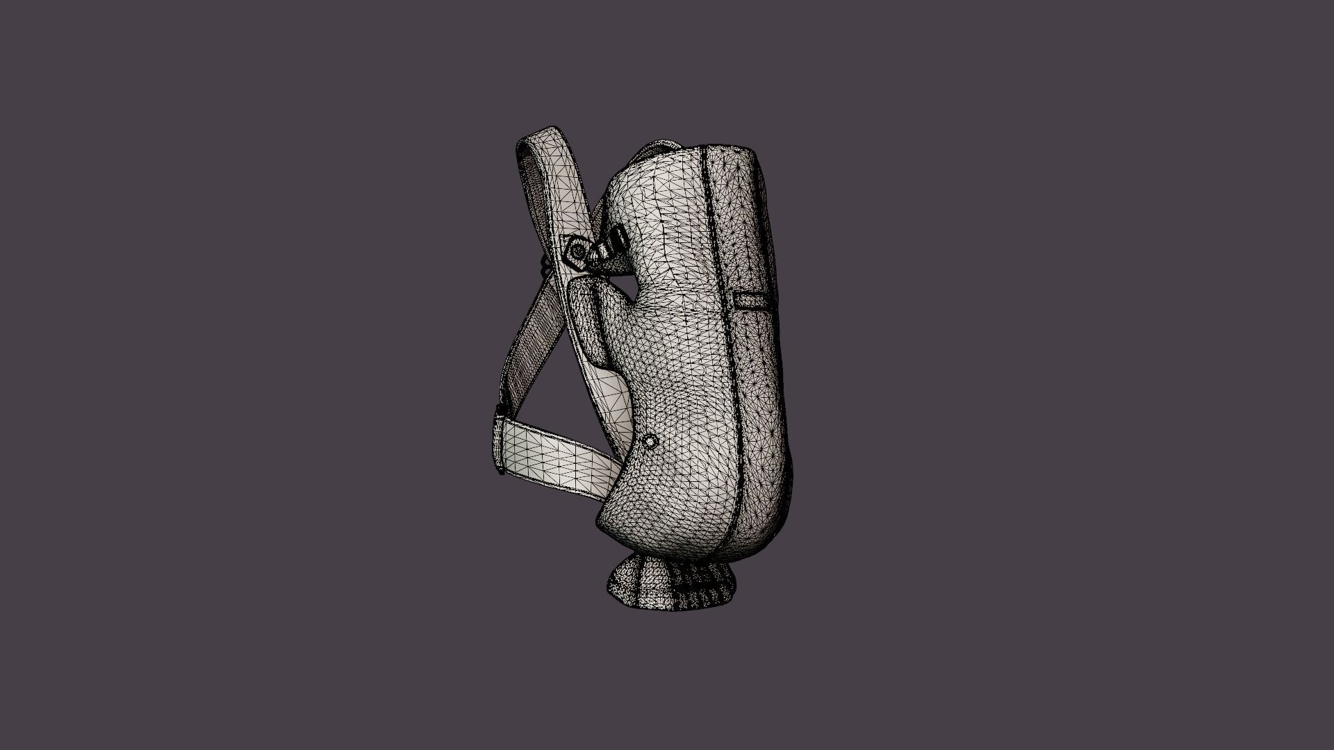Barsele Mini Baby Carrier Low-poly 3D model_7