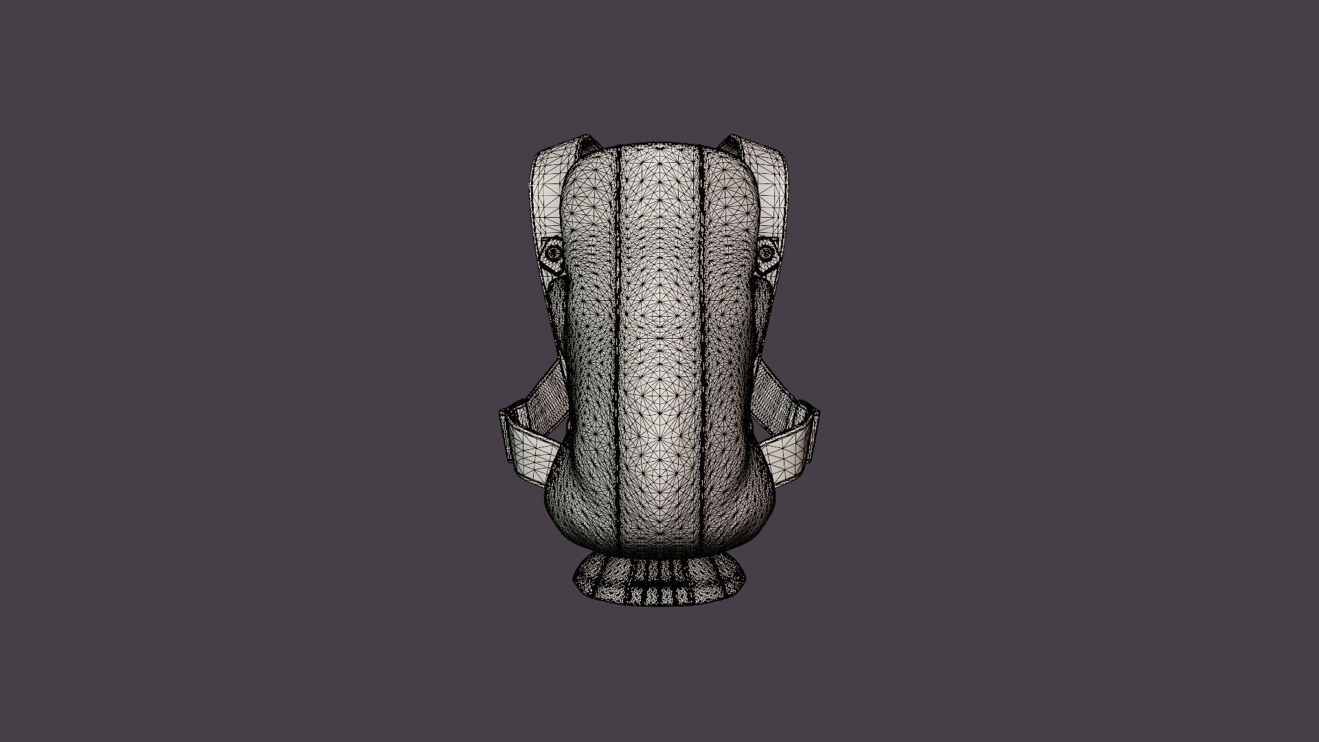 Barsele Mini Baby Carrier Low-poly 3D model_6
