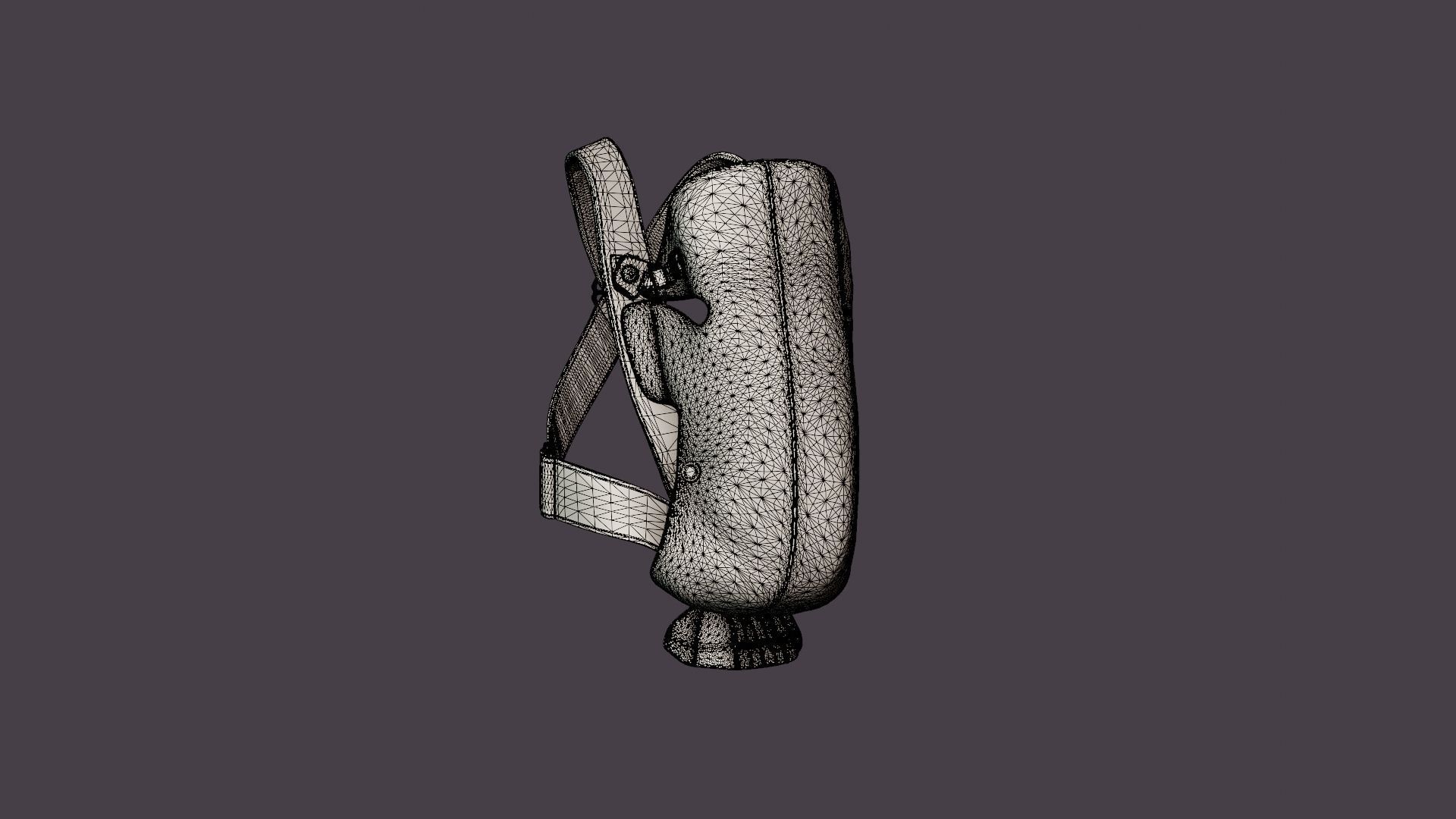 Barsele Mini Baby Carrier Low-poly 3D model_7