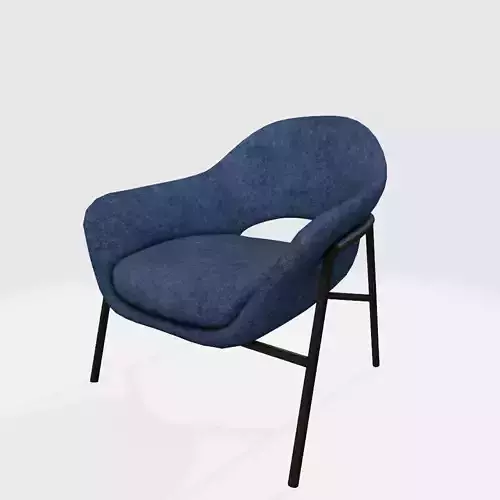 VITTORIA BLUE FABRIC ARMCHAIR