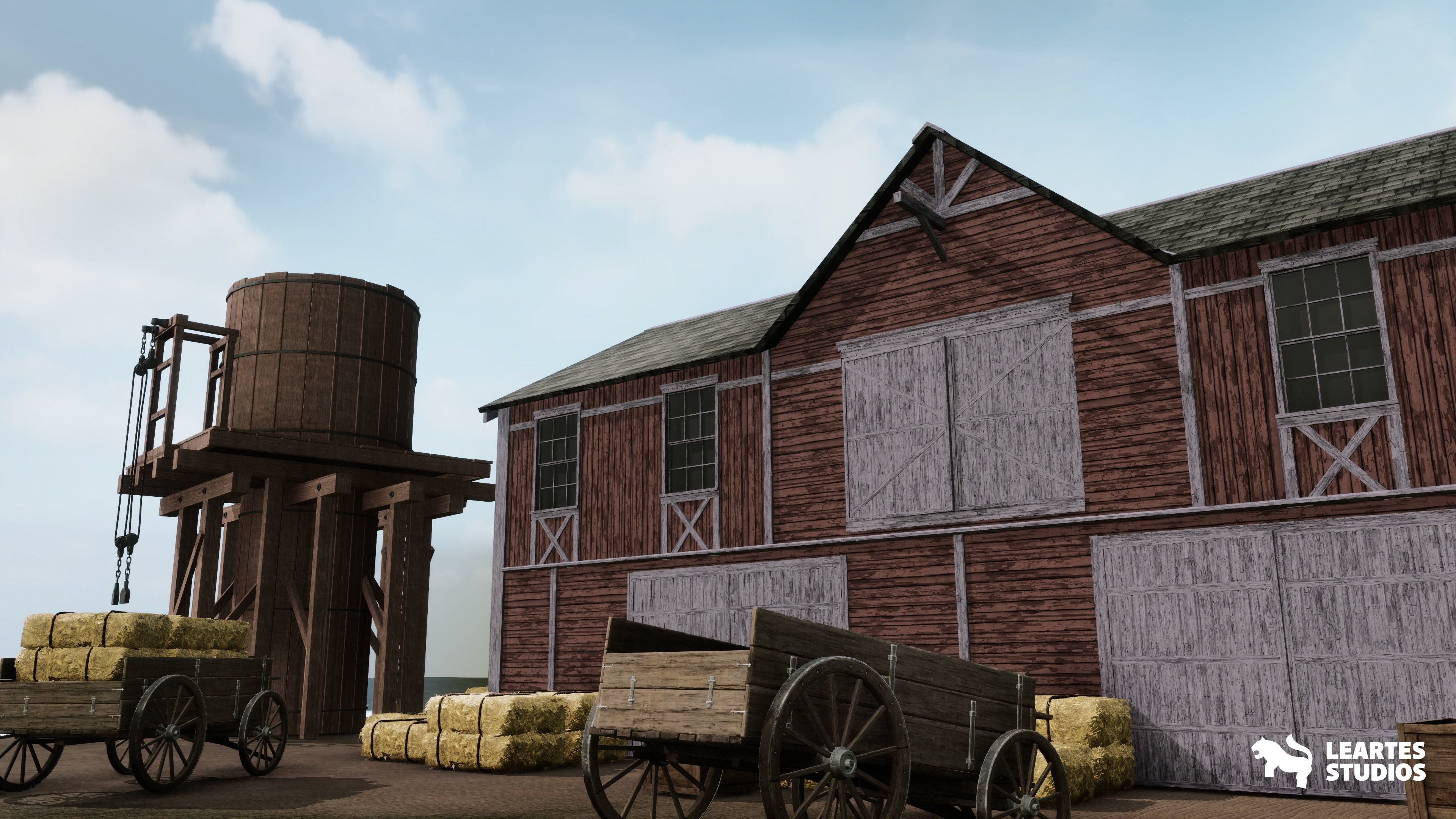 Western Town-Village Pack Low-poly 3D model_7