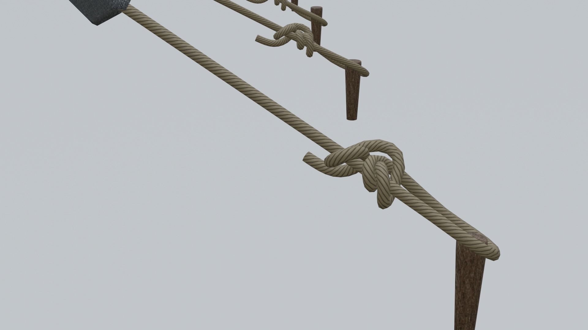 cloth tent 3D model_1