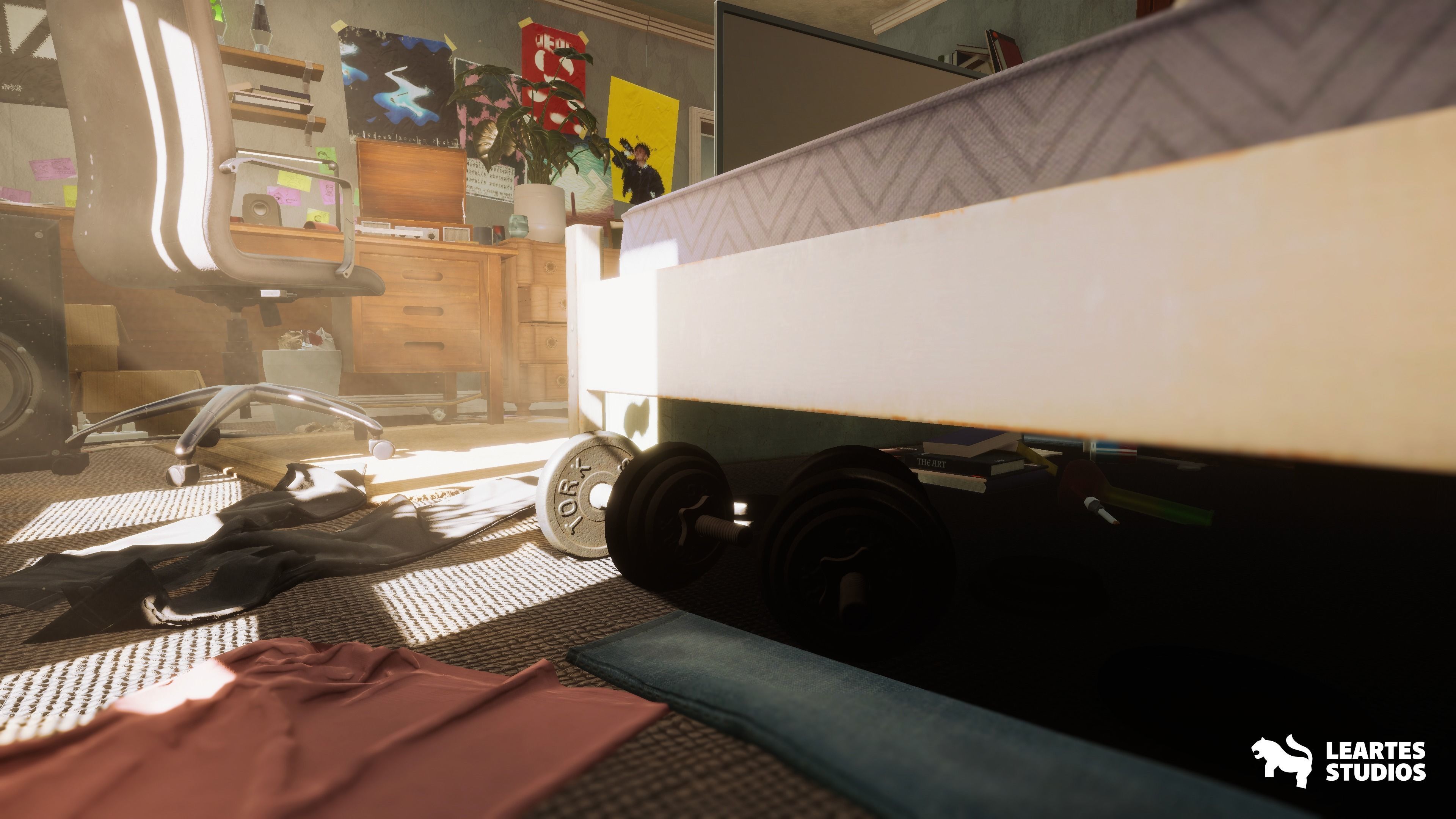 Wills Room Environment-Dormitory Room Environment Low-poly 3D model_3