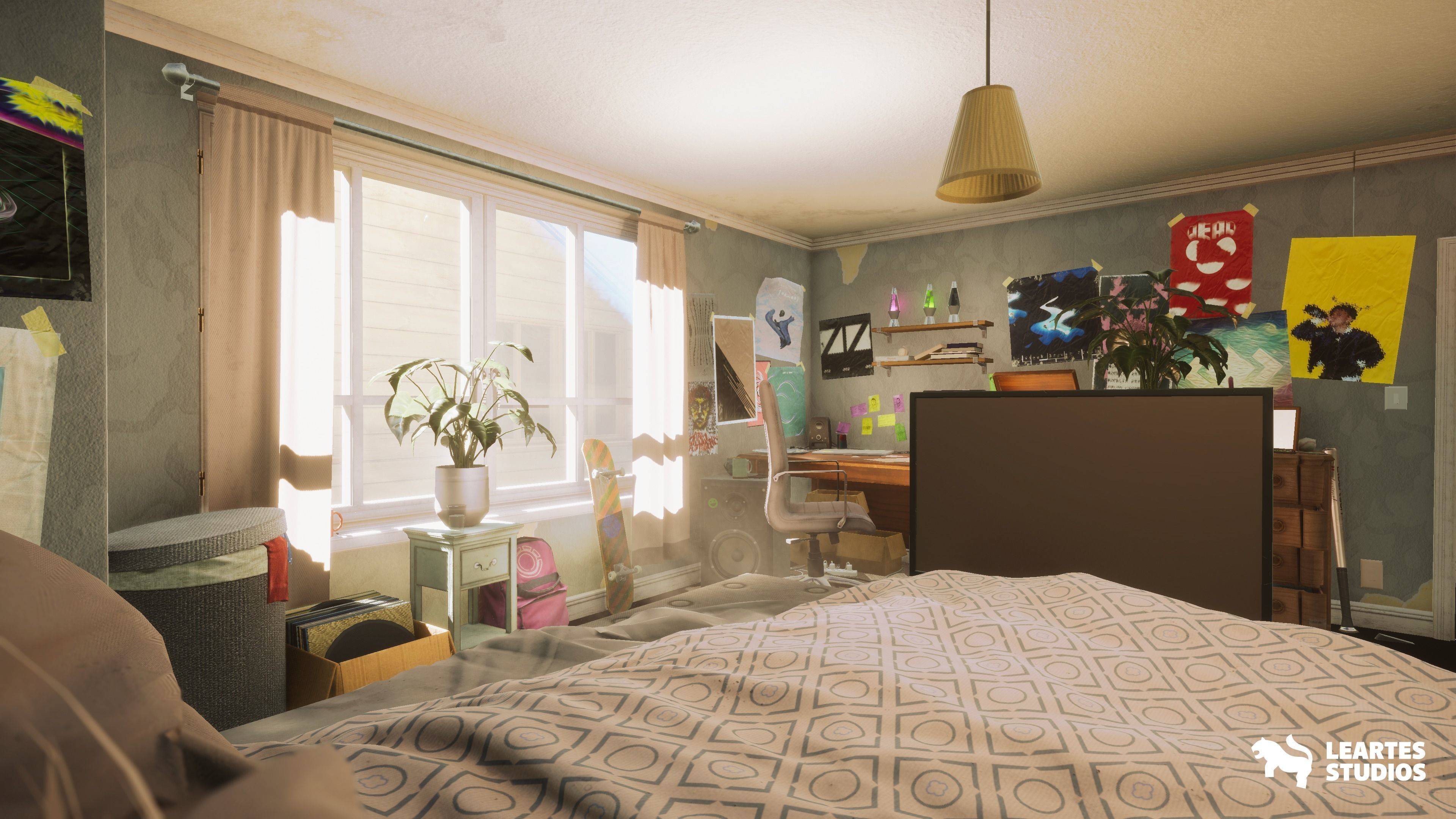 Wills Room Environment-Dormitory Room Environment Low-poly 3D model_12