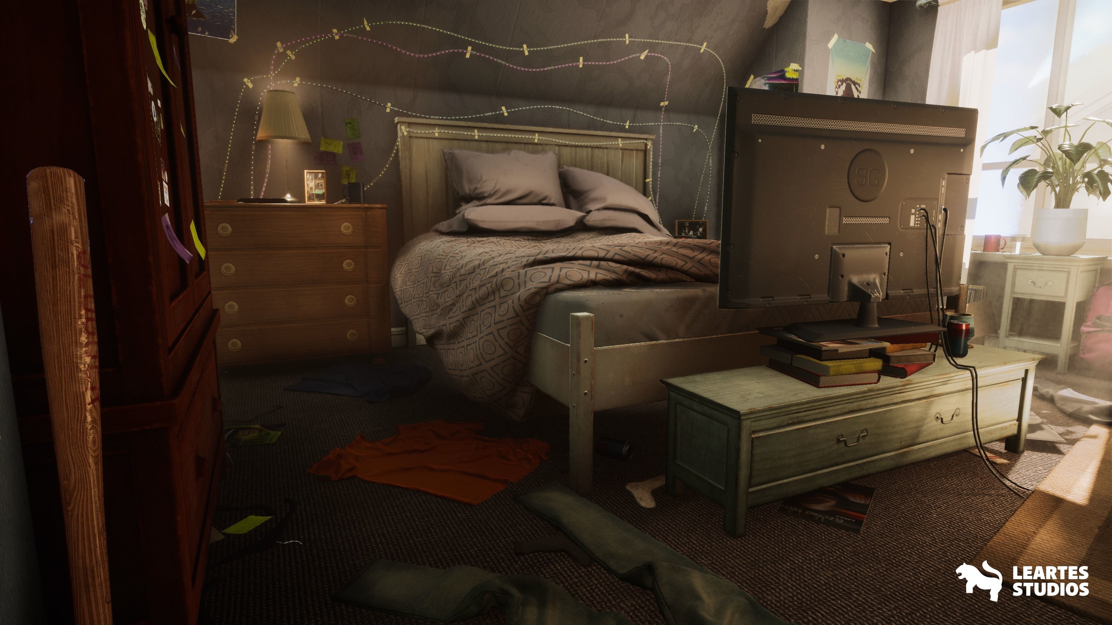 Wills Room Environment-Dormitory Room Environment Low-poly 3D model_1