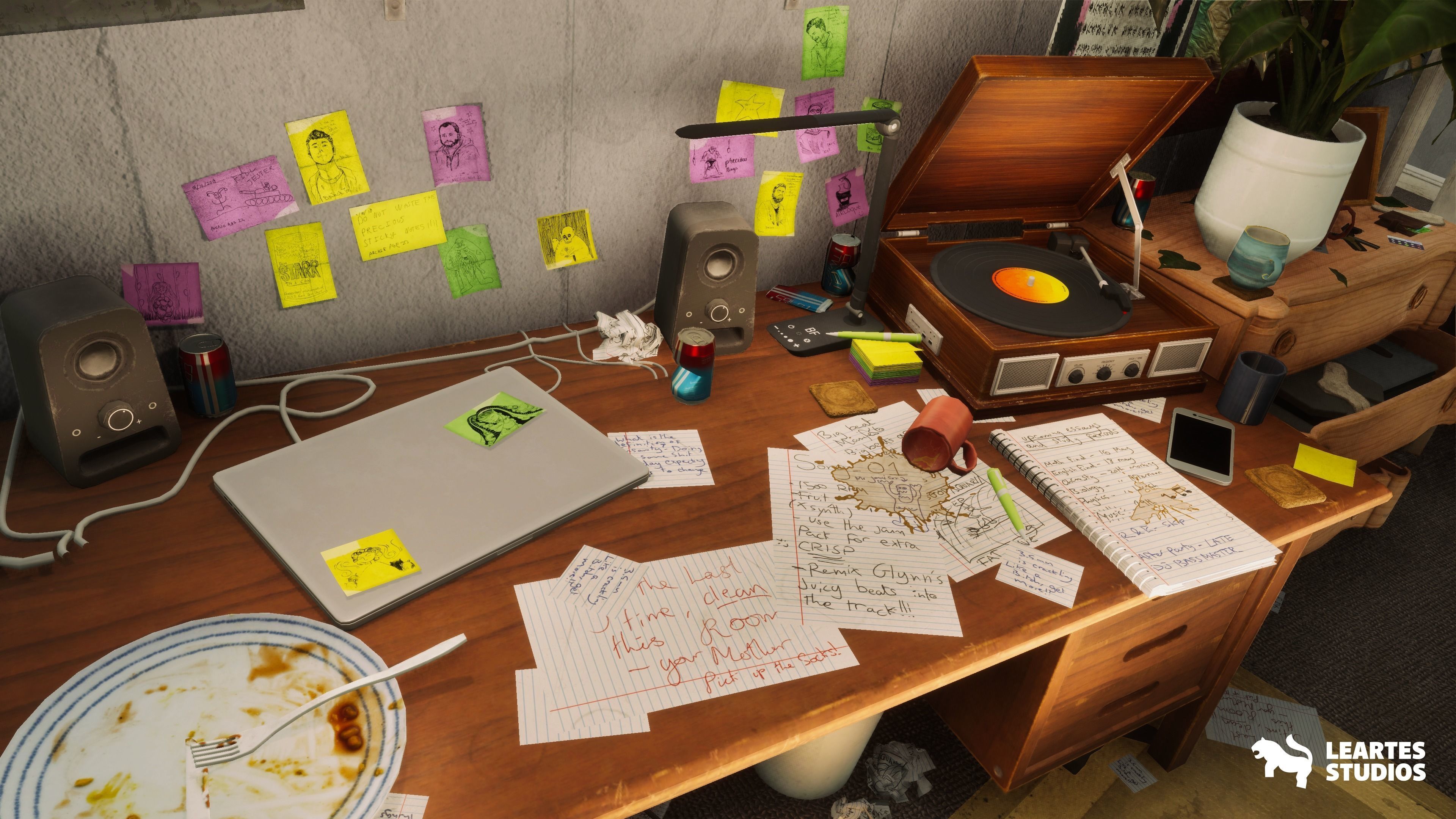 Wills Room Environment-Dormitory Room Environment Low-poly 3D model_7