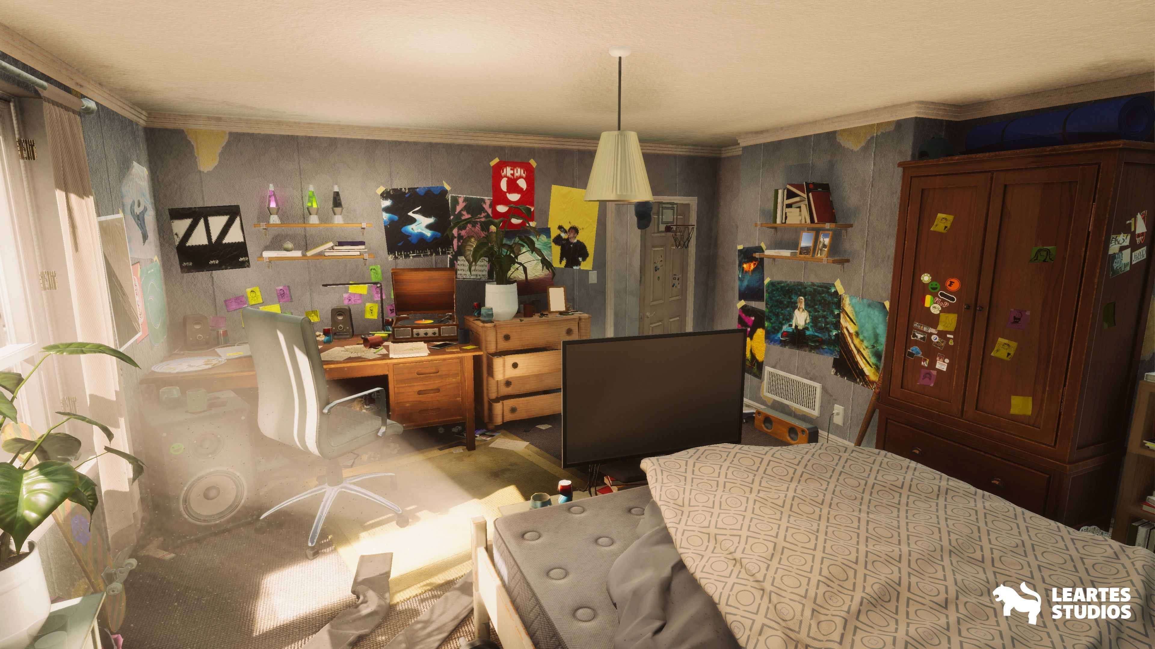 Wills Room Environment-Dormitory Room Environment Low-poly 3D model_8