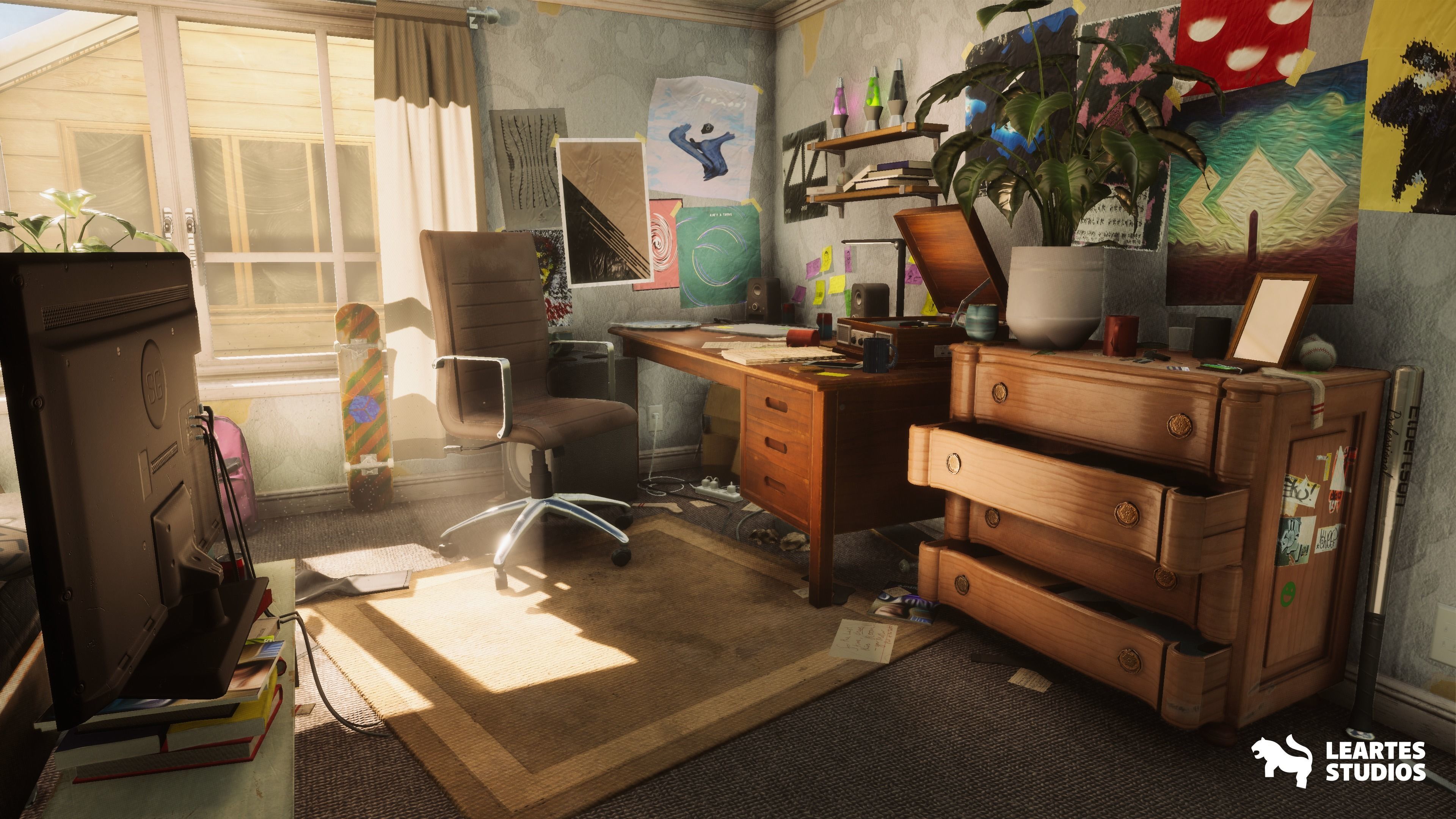 Wills Room Environment-Dormitory Room Environment Low-poly 3D model_13