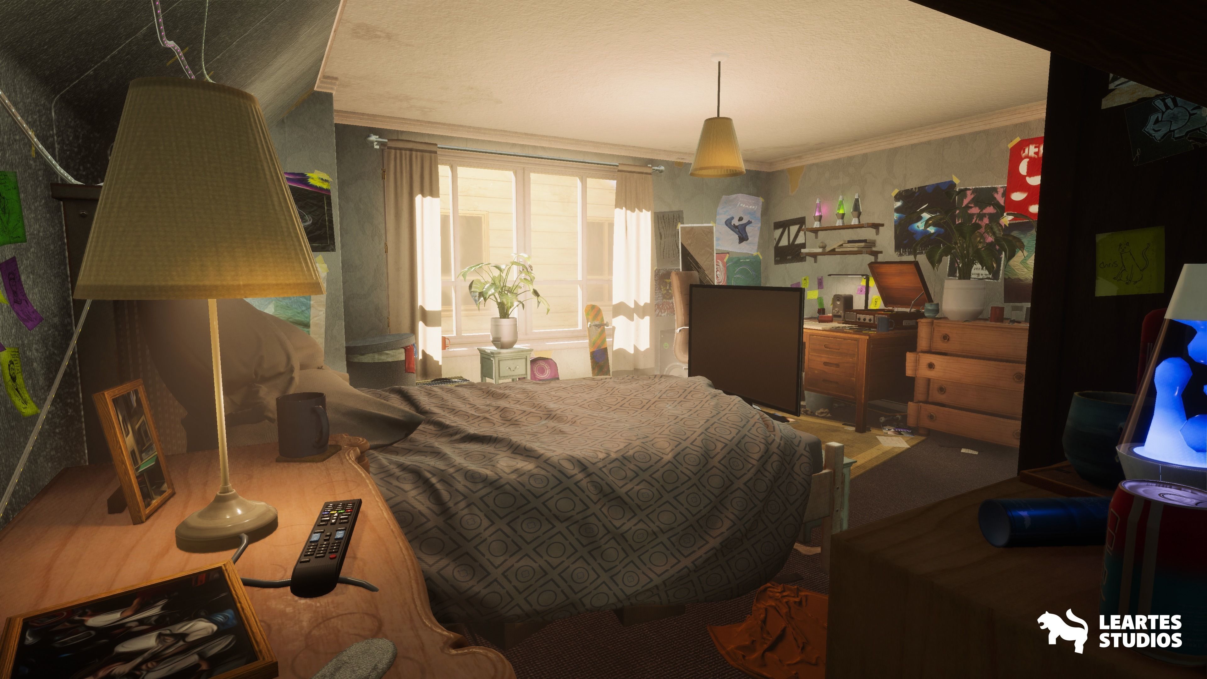 Wills Room Environment-Dormitory Room Environment Low-poly 3D model_11