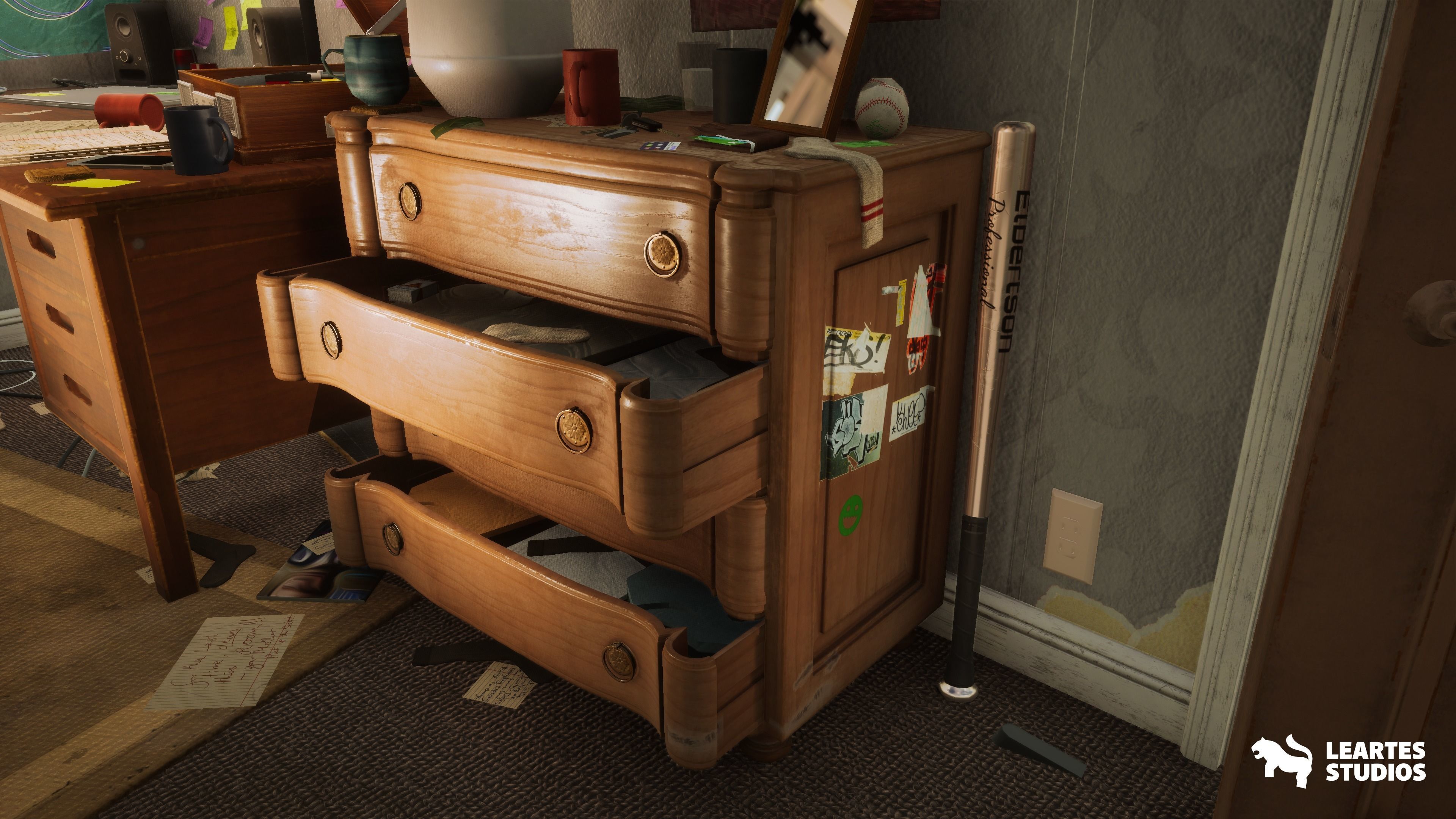 Wills Room Environment-Dormitory Room Environment Low-poly 3D model_2