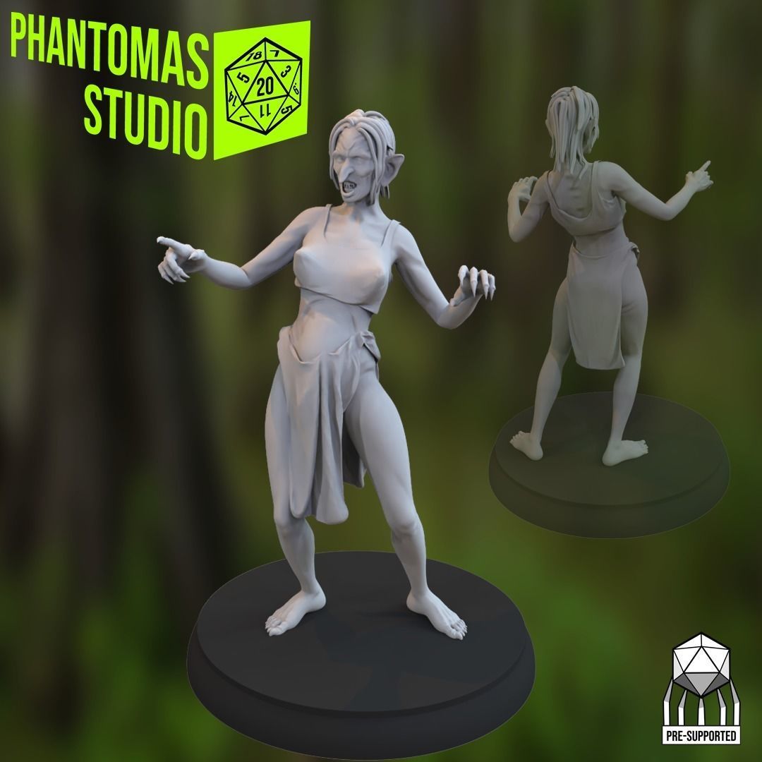 Swamp Witch 3D print model_3