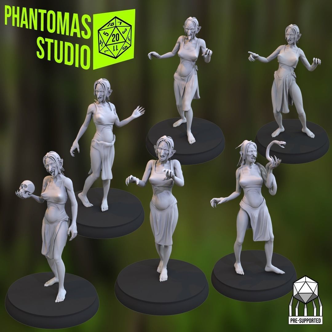 Swamp Witch 3D print model_6