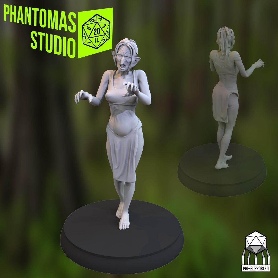 Swamp Witch 3D print model_1
