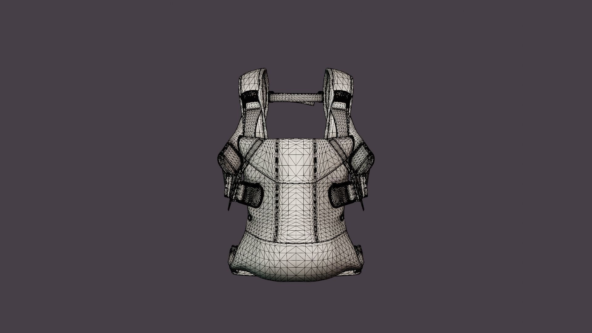 Barsele One Baby Carrier Low-poly 3D model_6