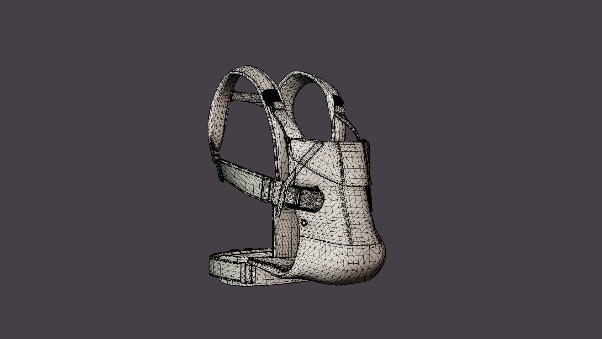 Barsele One Baby Carrier Low-poly 3D model_7